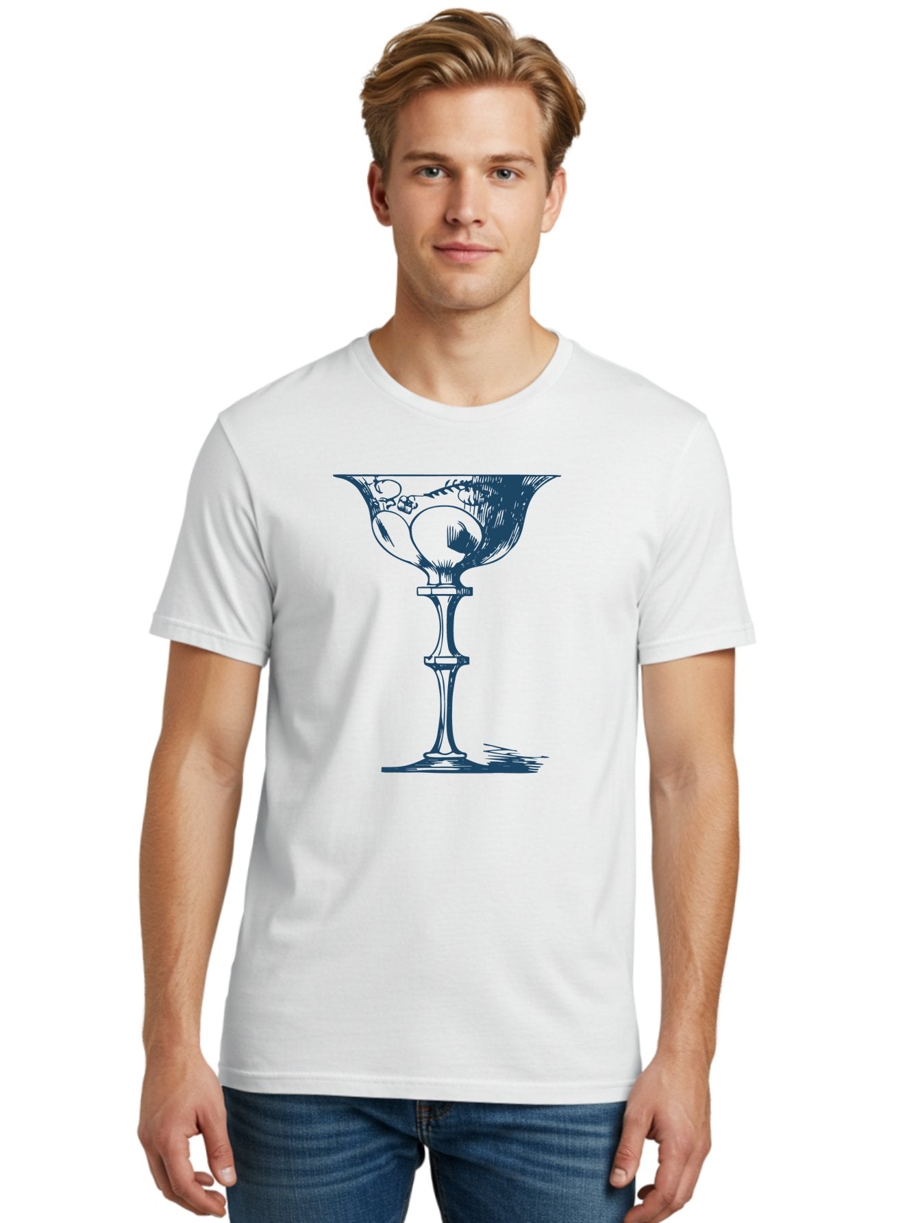 Victorian Cocktail Glass Men'S Graphic Tee, 100% Cotton, Comfortable Casual Summer Wear, Machine Washable, Elegant Glass, Luxury Design, Fine Dining, Wine Glass, Crystal Clear, Ornate Details, Refined Atmosphere, Sophisticated Decor, Aae773 19