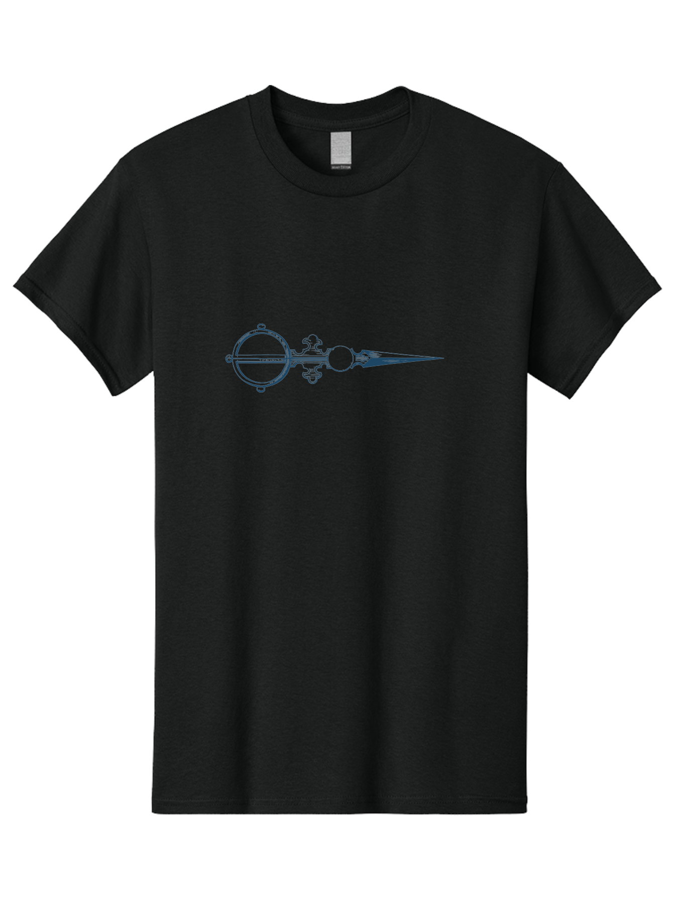 Victorian Needlepoint Scissors Men'S Graphic Tee, 100% Cotton, Comfortable Casual Summer Wear, Machine Washable, Stylized Dagger, Circular Symbol, Mystical Emblem, Esoteric Art, Symbolic Imagery, Abstract Design, Fantasy Element, Aae775 17