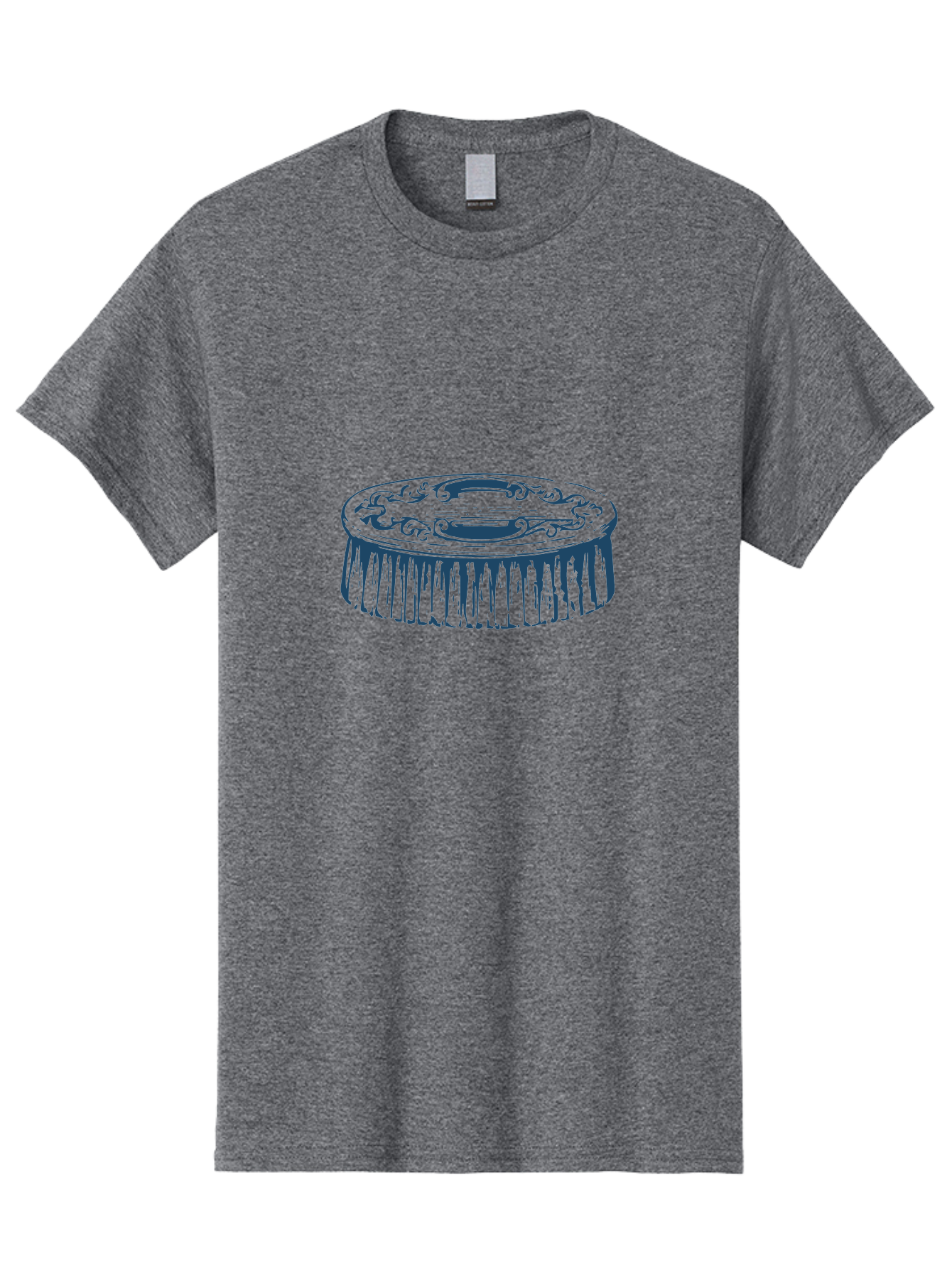 Victorian Vanity Brush Men'S Graphic Tee, 100% Cotton, Comfortable Casual Summer Wear, Machine Washable, Tassel Decor, Fringe Decoration, Ornate Design, Round Fringe, Decorative Fringe, Ornamental Tassel, Luxury Decor, Vintage Decor Aae780