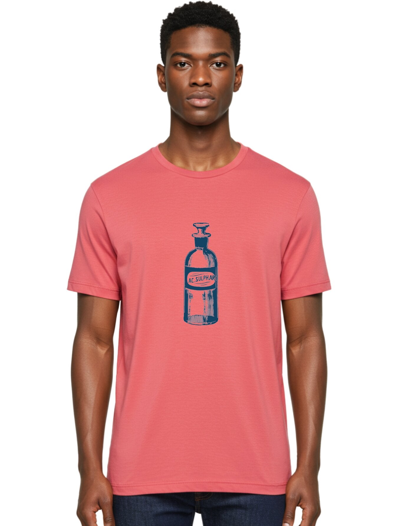 Vintage Chemist Bottle Men'S Graphic Tee, 100% Cotton, Comfortable Casual Summer Wear, Machine Washable, Vintage Apothecary Bottle, Glass Container, Stopper, Ac Sulphar Label, Retro Pharmacy, Antique Medicine, Old-Fashioned Cure, Aae788 29