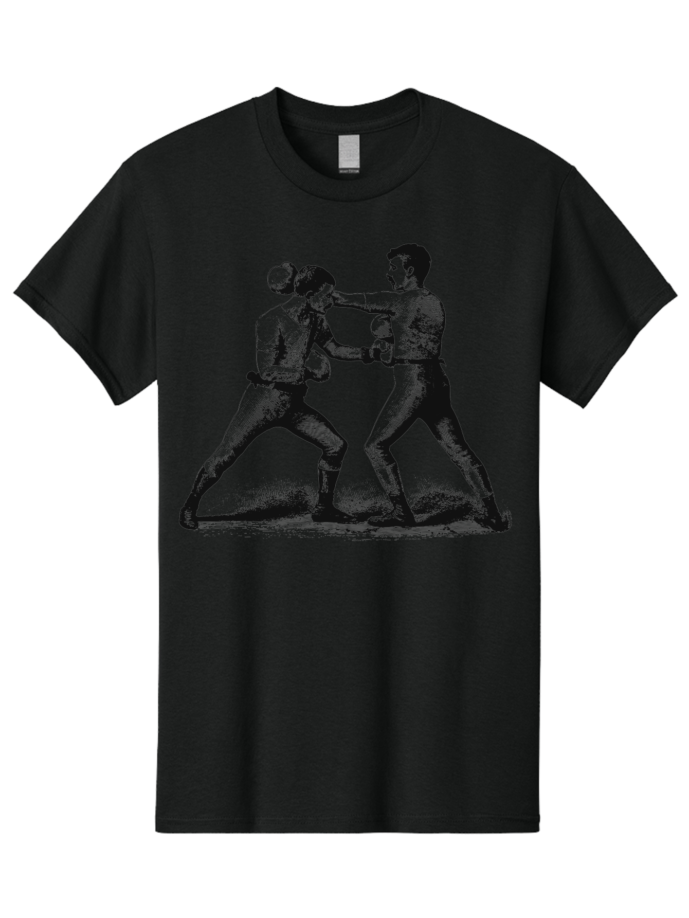 Vintage Fight Men'S Graphic Tee, 100% Cotton, Comfortable Casual Summer Wear, Machine Washable, Boxing Match, Sparring Boxers, Combat Sports, Martial Arts Training, Fighter Stance, Gloved Fists, Boxing Pose, Pugilism Aae795 7