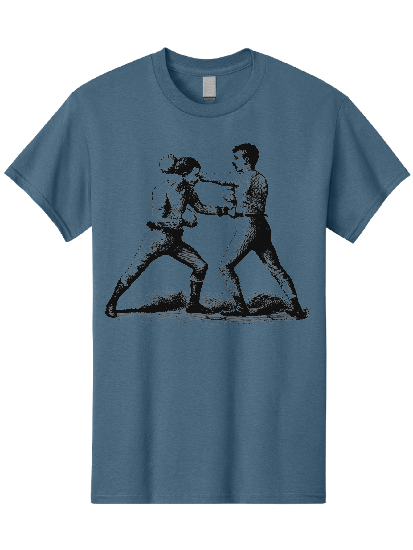 Vintage Fight Men'S Graphic Tee, 100% Cotton, Comfortable Casual Summer Wear, Machine Washable, Boxing Match, Sparring Boxers, Combat Sports, Martial Arts Training, Fighter Stance, Gloved Fists, Boxing Pose, Pugilism Aae795 29