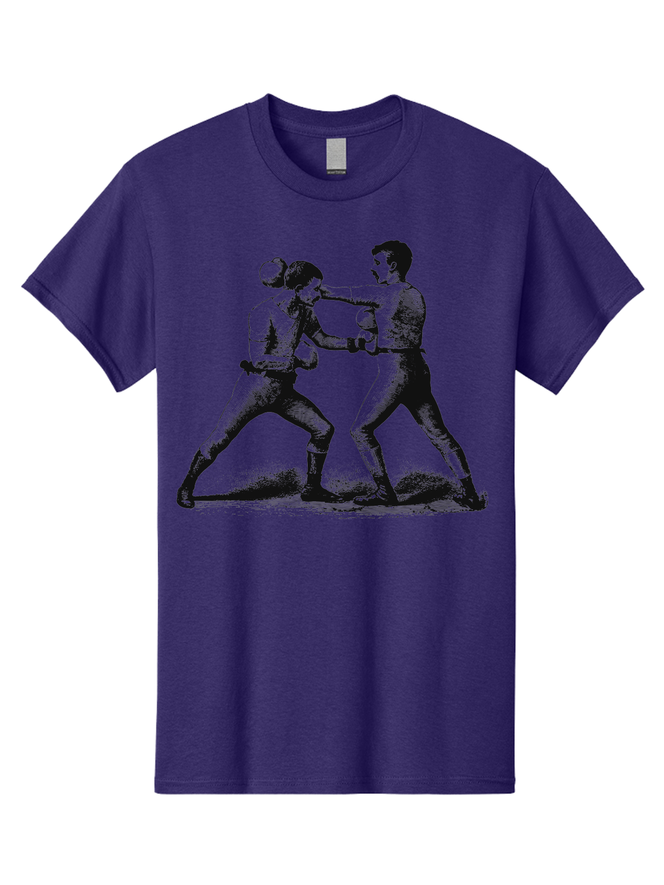 Vintage Fight Men'S Graphic Tee, 100% Cotton, Comfortable Casual Summer Wear, Machine Washable, Boxing Match, Sparring Boxers, Combat Sports, Martial Arts Training, Fighter Stance, Gloved Fists, Boxing Pose, Pugilism Aae795 19