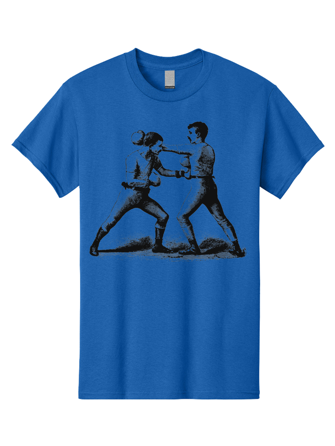 Vintage Fight Men'S Graphic Tee, 100% Cotton, Comfortable Casual Summer Wear, Machine Washable, Boxing Match, Sparring Boxers, Combat Sports, Martial Arts Training, Fighter Stance, Gloved Fists, Boxing Pose, Pugilism Aae795 15
