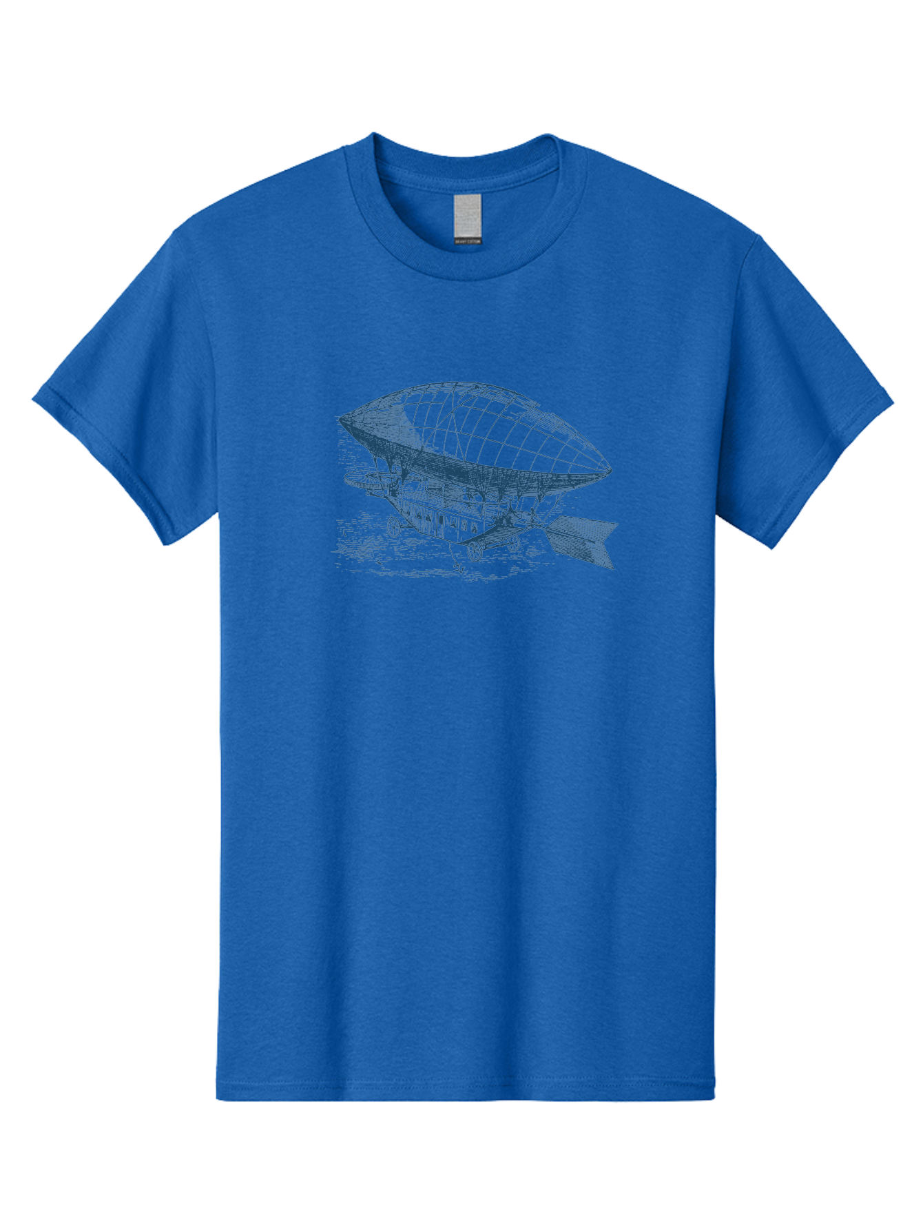 Vintage Hot Air Balloon Men'S Graphic Tee, 100% Cotton, Comfortable Casual Summer Wear, Machine Washable, Dirigible Balloon, Vintage Aircraft, Historical Aviation, Innovative Transportation, Early Flight Technology, Retro-Futuristic Design, Aae801 5