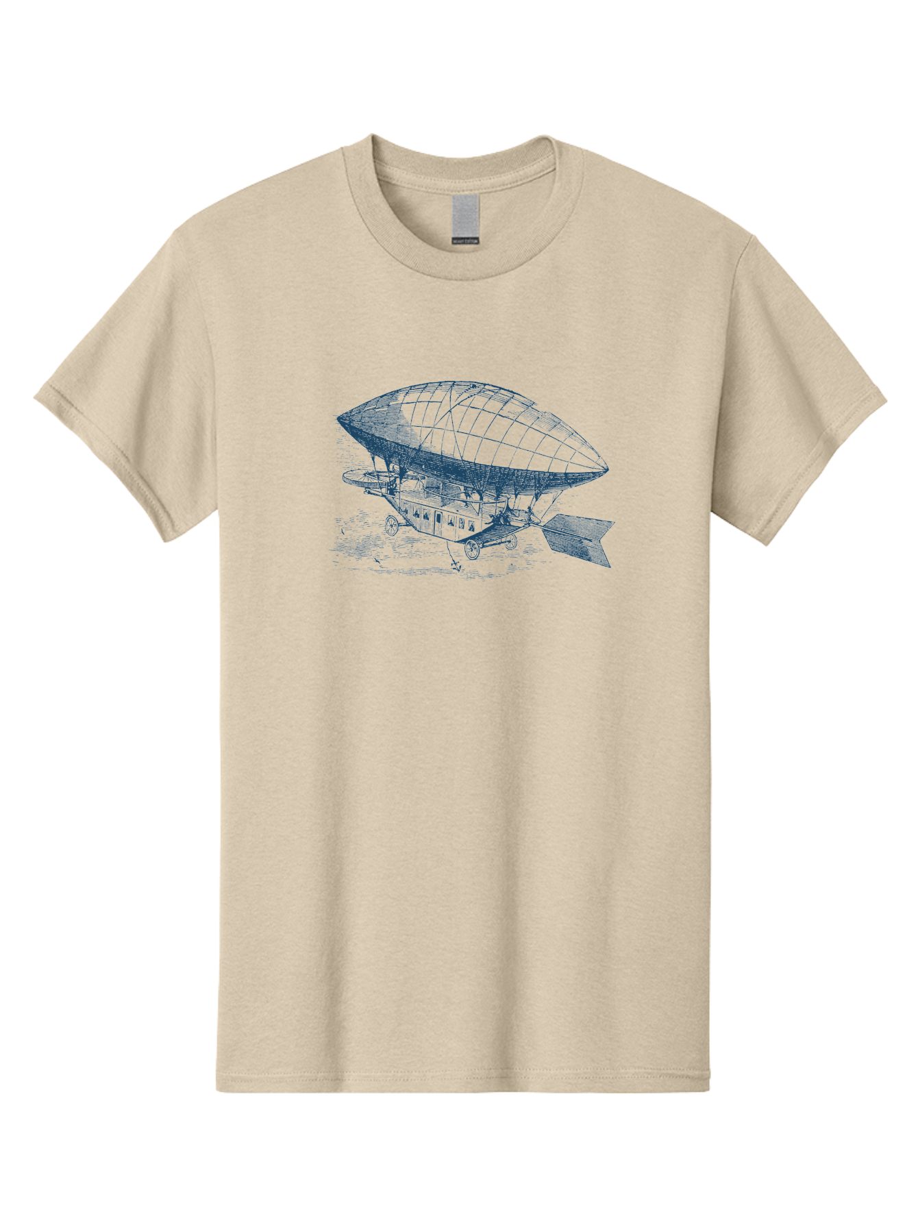 Vintage Hot Air Balloon Men'S Graphic Tee, 100% Cotton, Comfortable Casual Summer Wear, Machine Washable, Dirigible Balloon, Vintage Aircraft, Historical Aviation, Innovative Transportation, Early Flight Technology, Retro-Futuristic Design, Aae801 13