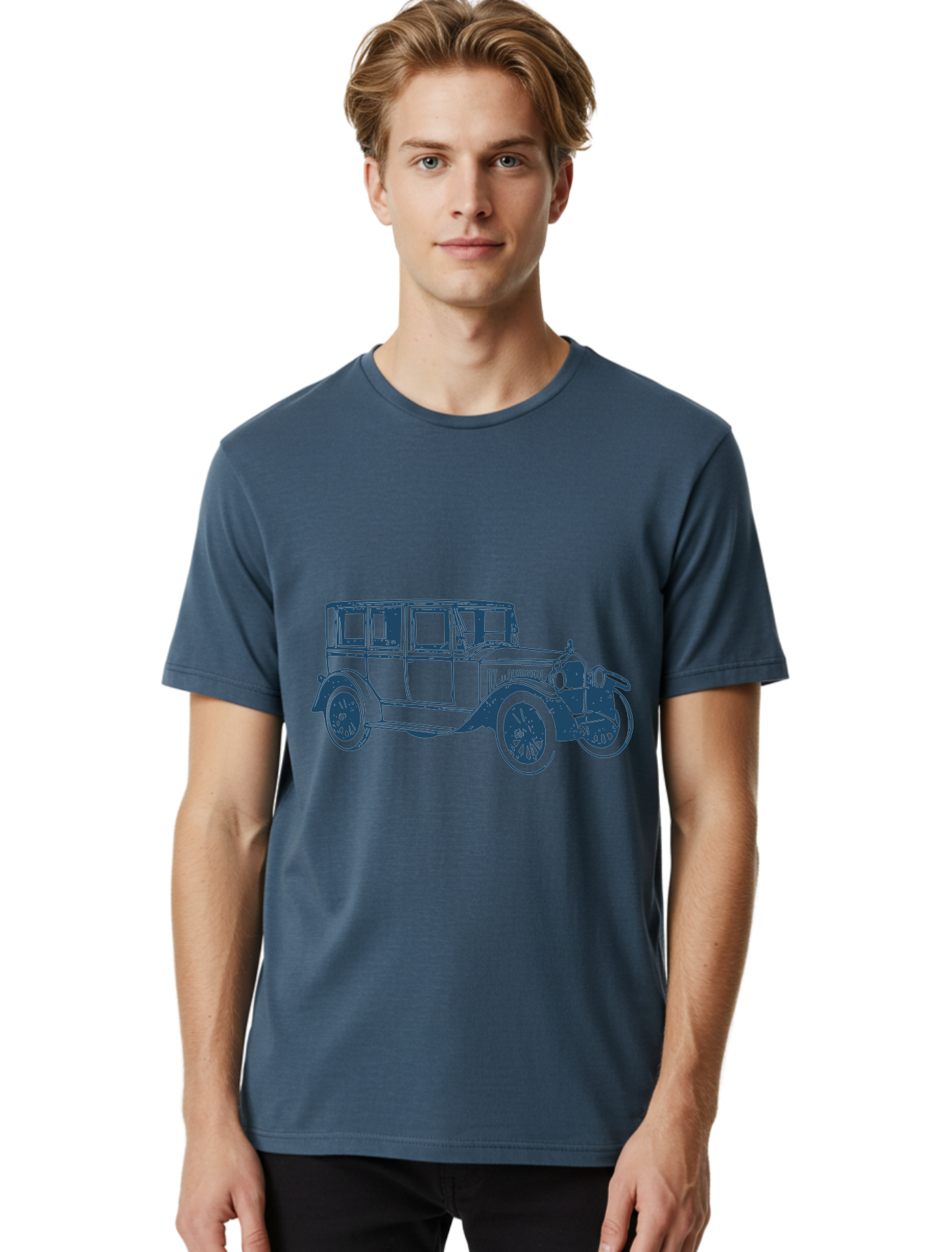 Vintage Motorcar 2 Men'S Graphic Tee, 100% Cotton, Comfortable Casual Summer Wear, Machine Washable, Vintage Car, Classic Automobile, Antique Vehicle, Retro Transportation, Old-Fashioned Car, Nostalgic Ride Aae804 22