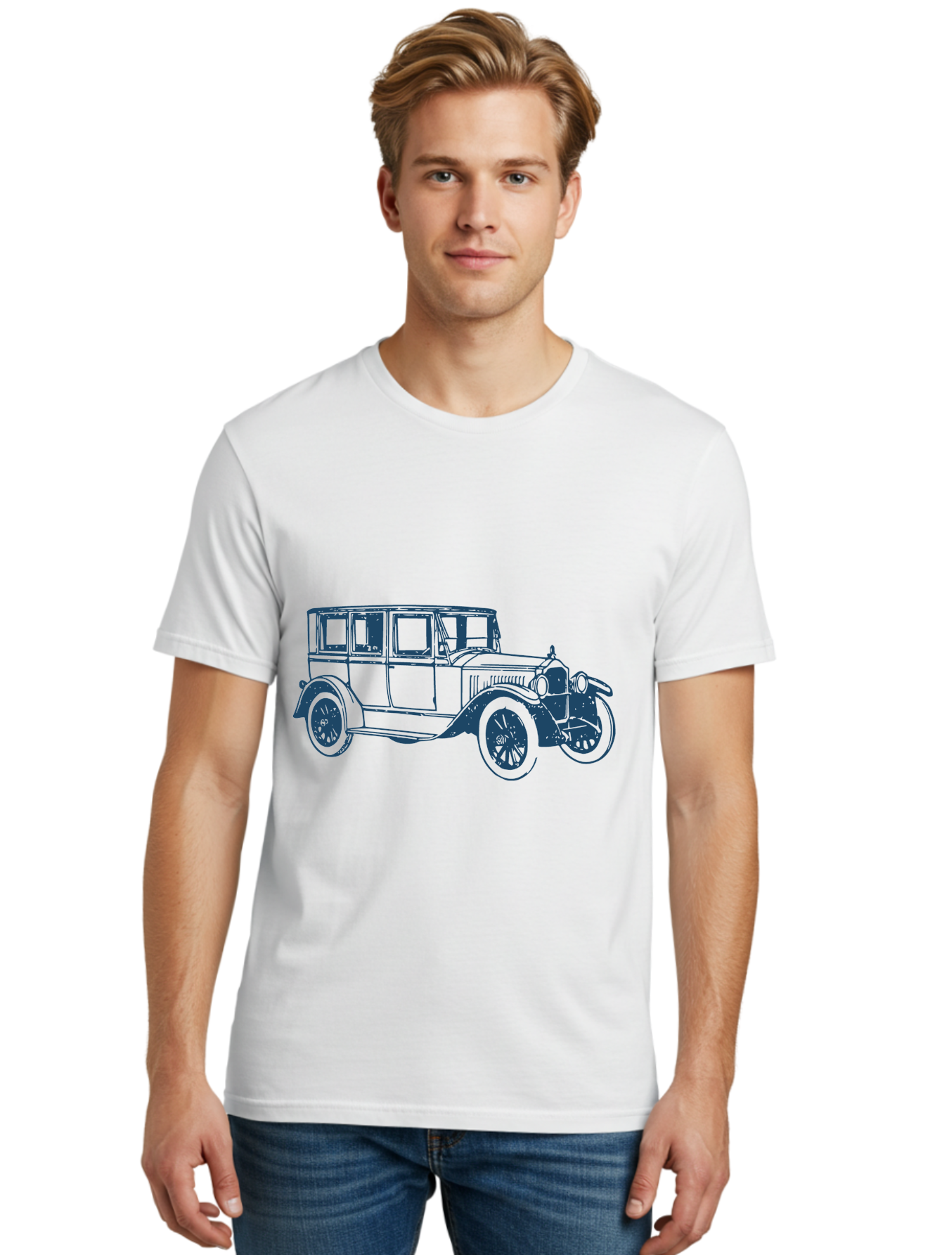 Vintage Motorcar 2 Men'S Graphic Tee, 100% Cotton, Comfortable Casual Summer Wear, Machine Washable, Vintage Car, Classic Automobile, Antique Vehicle, Retro Transportation, Old-Fashioned Car, Nostalgic Ride Aae804 16