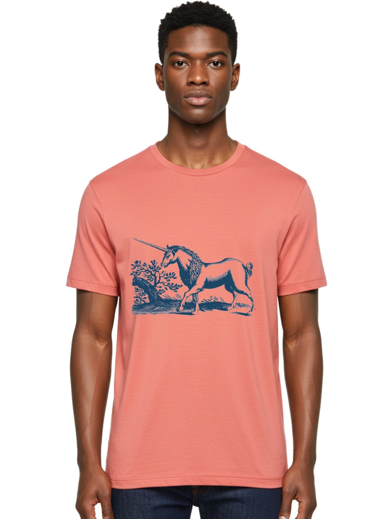 Wandering Unicorn Spirit Men'S Graphic Tee, 100% Cotton, Comfortable Casual Summer Wear, Machine Washable, Unicorn, Mythical Creature, Fantasy Art, Majestic Horse, Single Horn, Folklore, Mystical Being, Legendary Creature, Whimsical Design Aae820 29