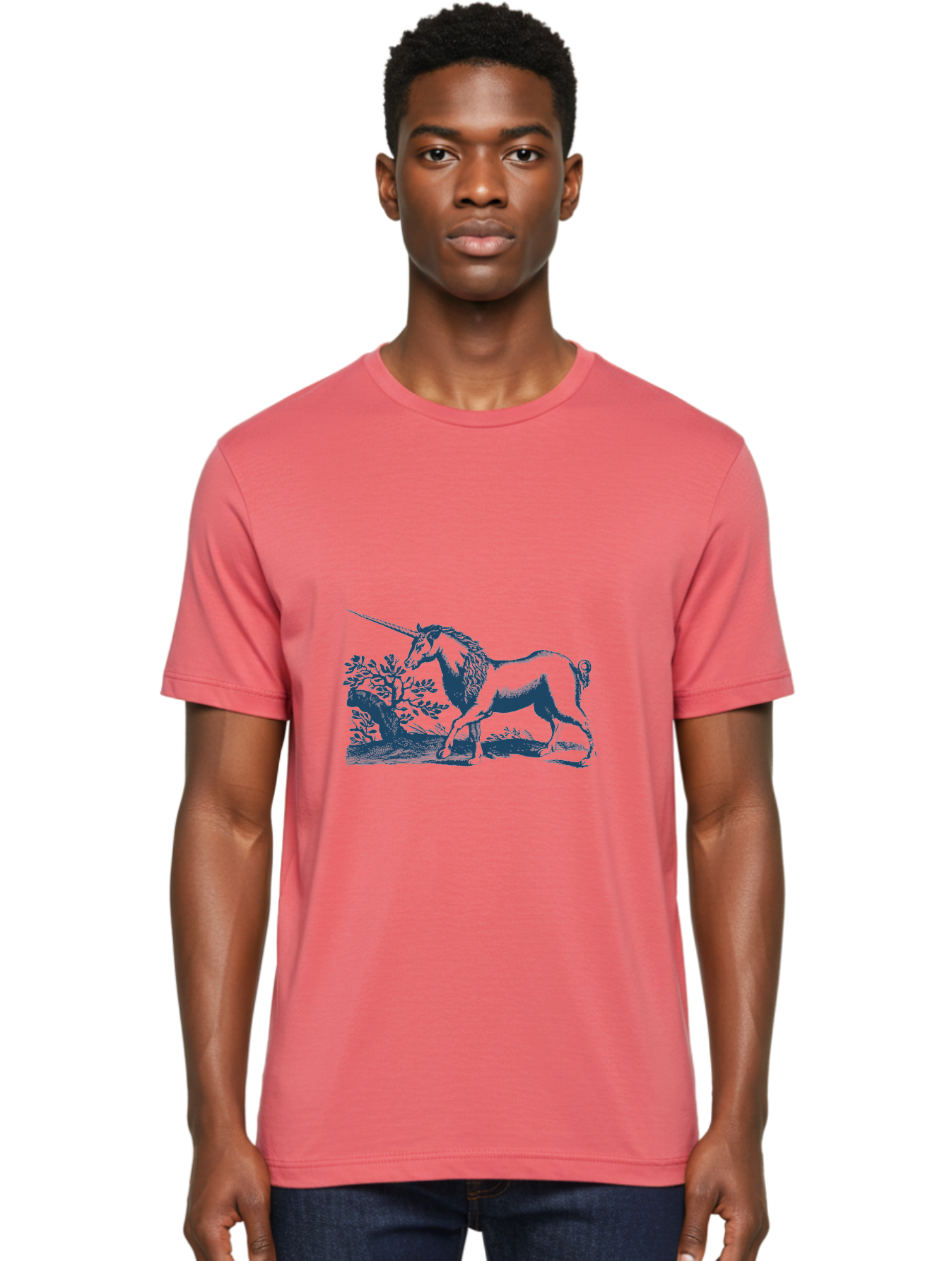 Wandering Unicorn Spirit Men'S Graphic Tee, 100% Cotton, Comfortable Casual Summer Wear, Machine Washable, Unicorn, Mythical Creature, Fantasy Art, Majestic Horse, Single Horn, Folklore, Mystical Being, Legendary Creature, Whimsical Design Aae820 4