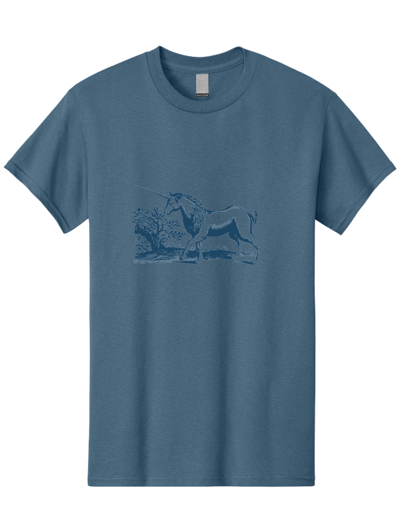 Wandering Unicorn Spirit Men'S Graphic Tee, 100% Cotton, Comfortable Casual Summer Wear, Machine Washable, Unicorn, Mythical Creature, Fantasy Art, Majestic Horse, Single Horn, Folklore, Mystical Being, Legendary Creature, Whimsical Design Aae820 25
