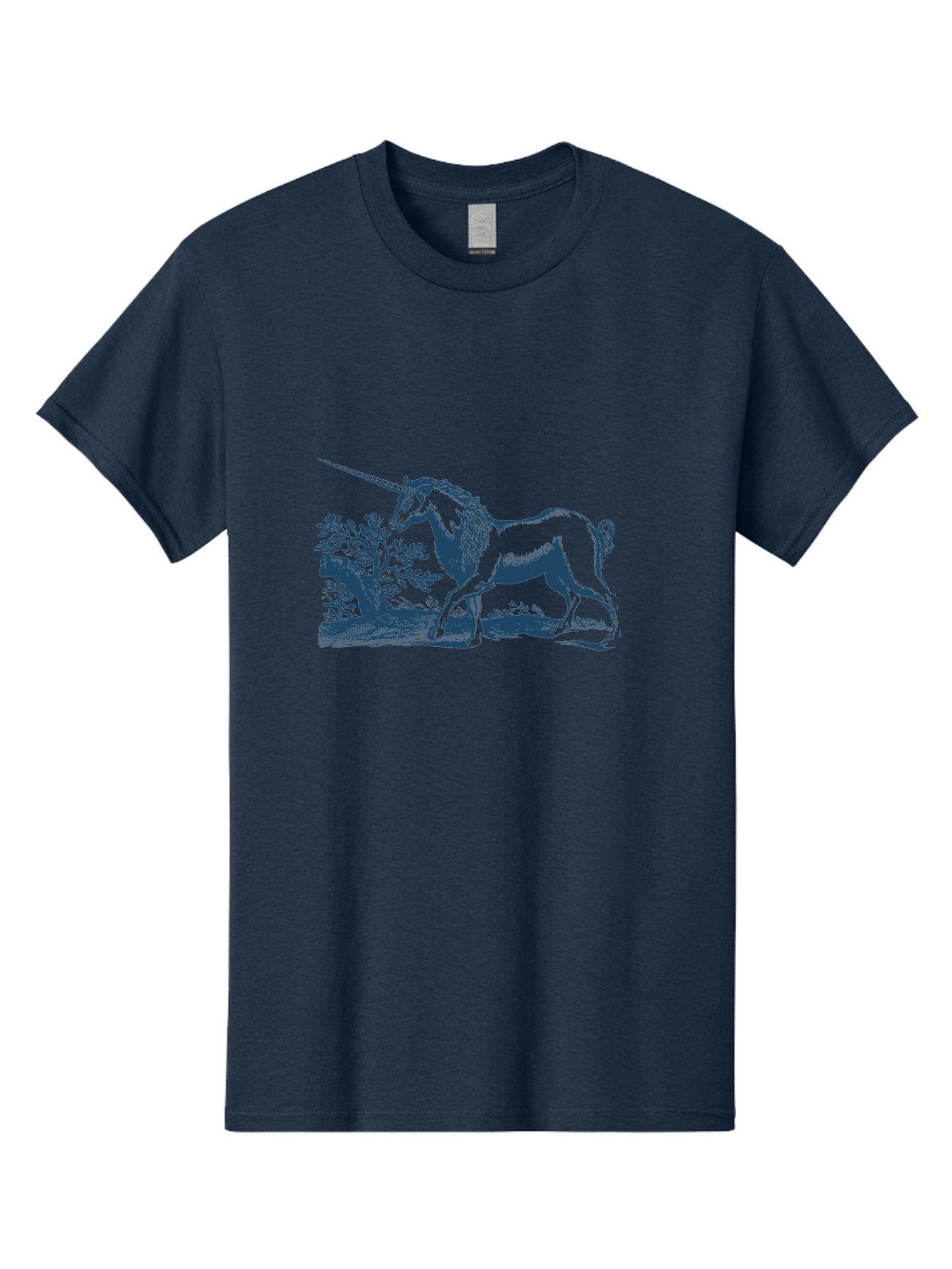 Wandering Unicorn Spirit Men'S Graphic Tee, 100% Cotton, Comfortable Casual Summer Wear, Machine Washable, Unicorn, Mythical Creature, Fantasy Art, Majestic Horse, Single Horn, Folklore, Mystical Being, Legendary Creature, Whimsical Design Aae820 21