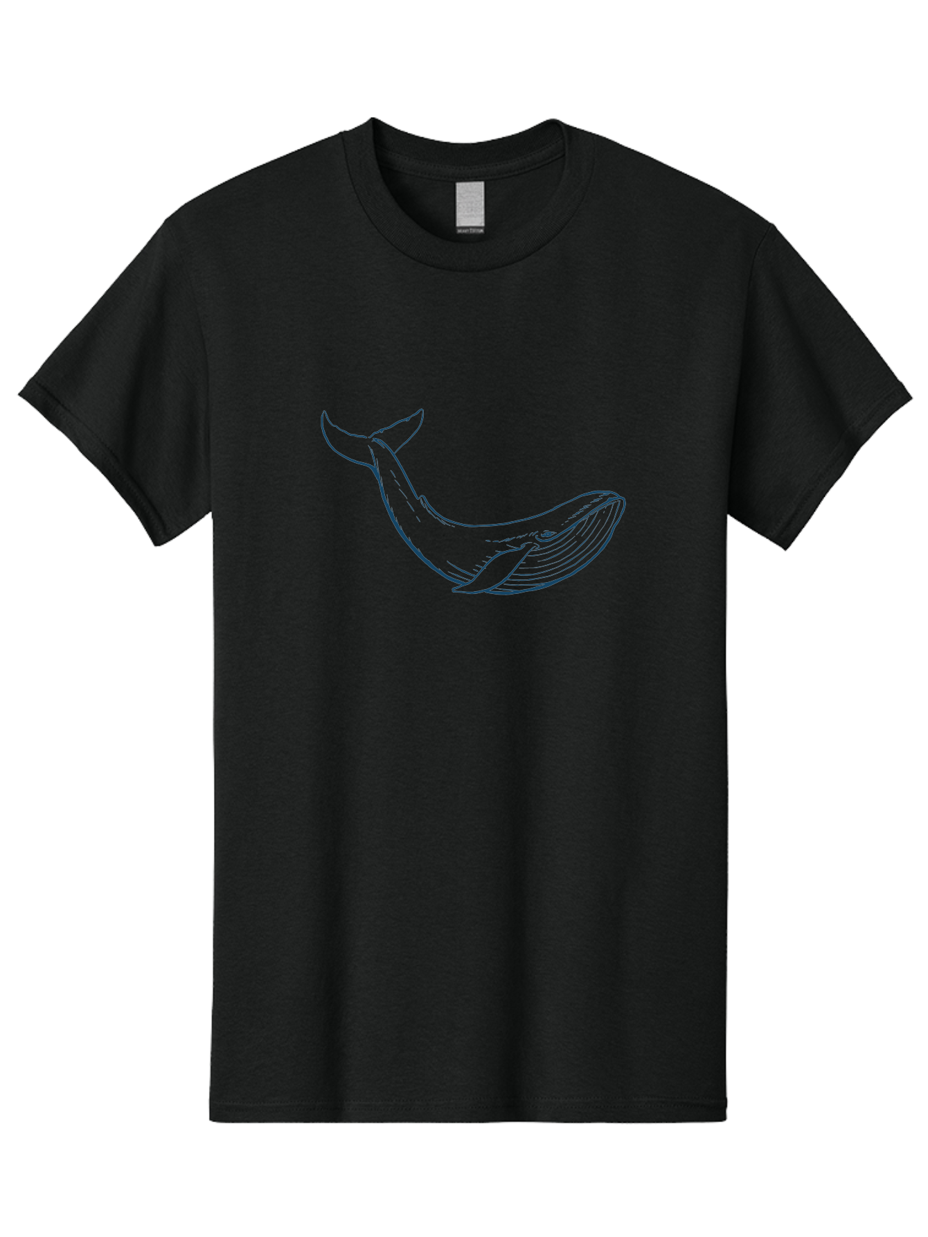 Whale Men'S Graphic Tee, 100% Cotton, Comfortable Casual Summer Wear, Machine Washable, Whale Illustration, Simple Line Art, Minimalist Design, Ocean Creature, Marine Life, Simple Shapes, Elegant Lines, Abstract Art Aae836 13