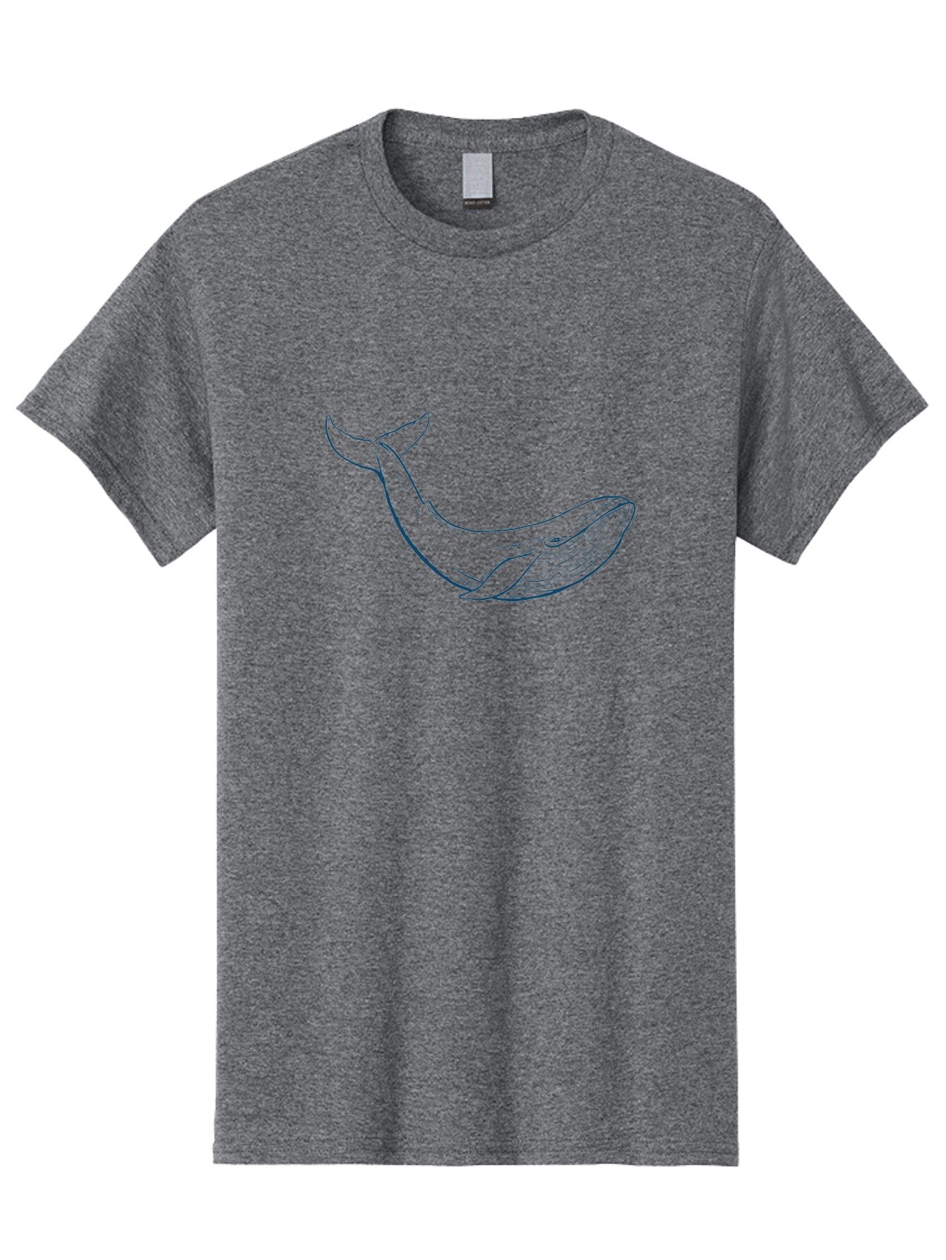 Whale Men'S Graphic Tee, 100% Cotton, Comfortable Casual Summer Wear, Machine Washable, Whale Illustration, Simple Line Art, Minimalist Design, Ocean Creature, Marine Life, Simple Shapes, Elegant Lines, Abstract Art Aae836 3
