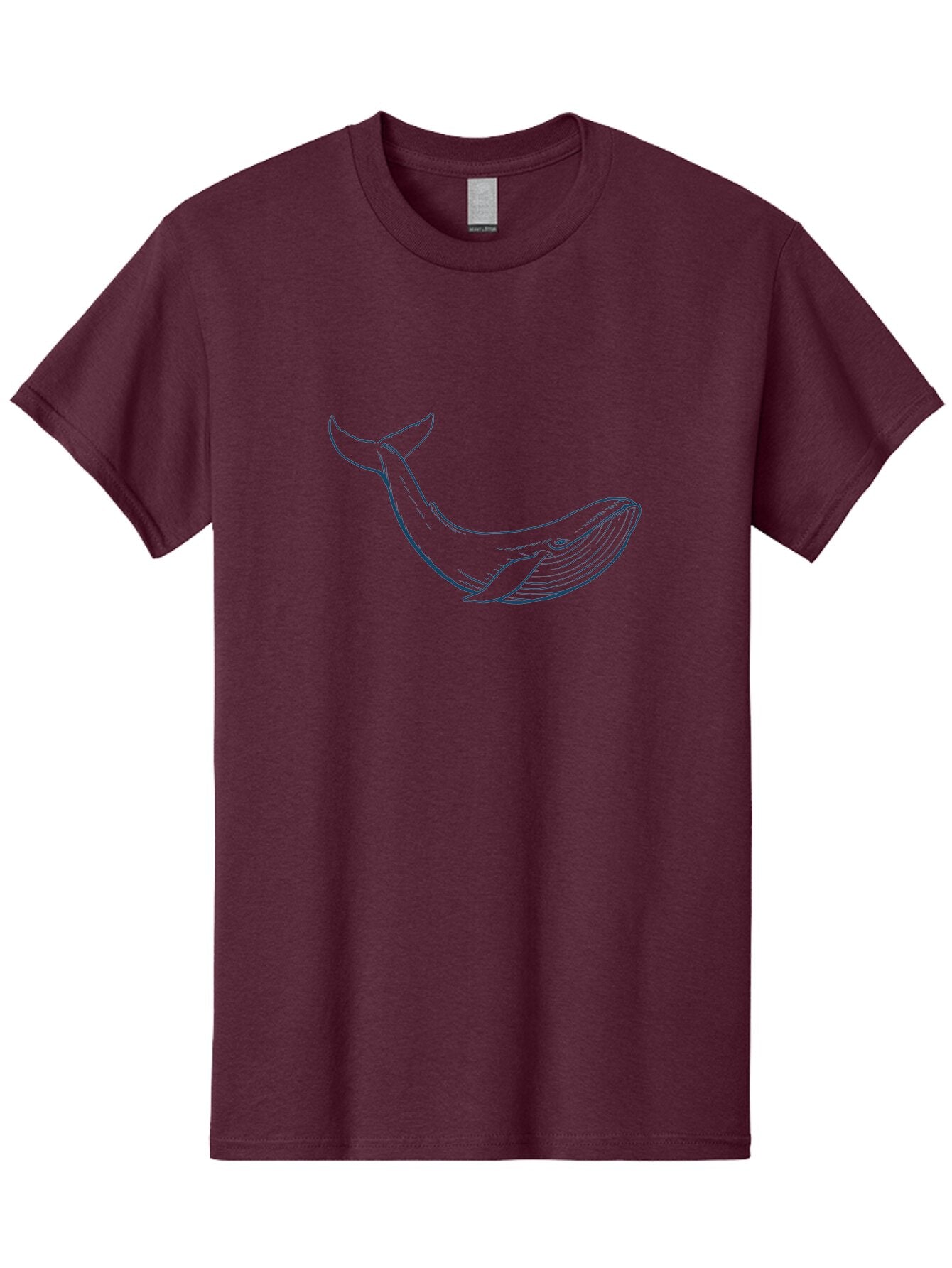 Whale Men'S Graphic Tee, 100% Cotton, Comfortable Casual Summer Wear, Machine Washable, Whale Illustration, Simple Line Art, Minimalist Design, Ocean Creature, Marine Life, Simple Shapes, Elegant Lines, Abstract Art Aae836 7