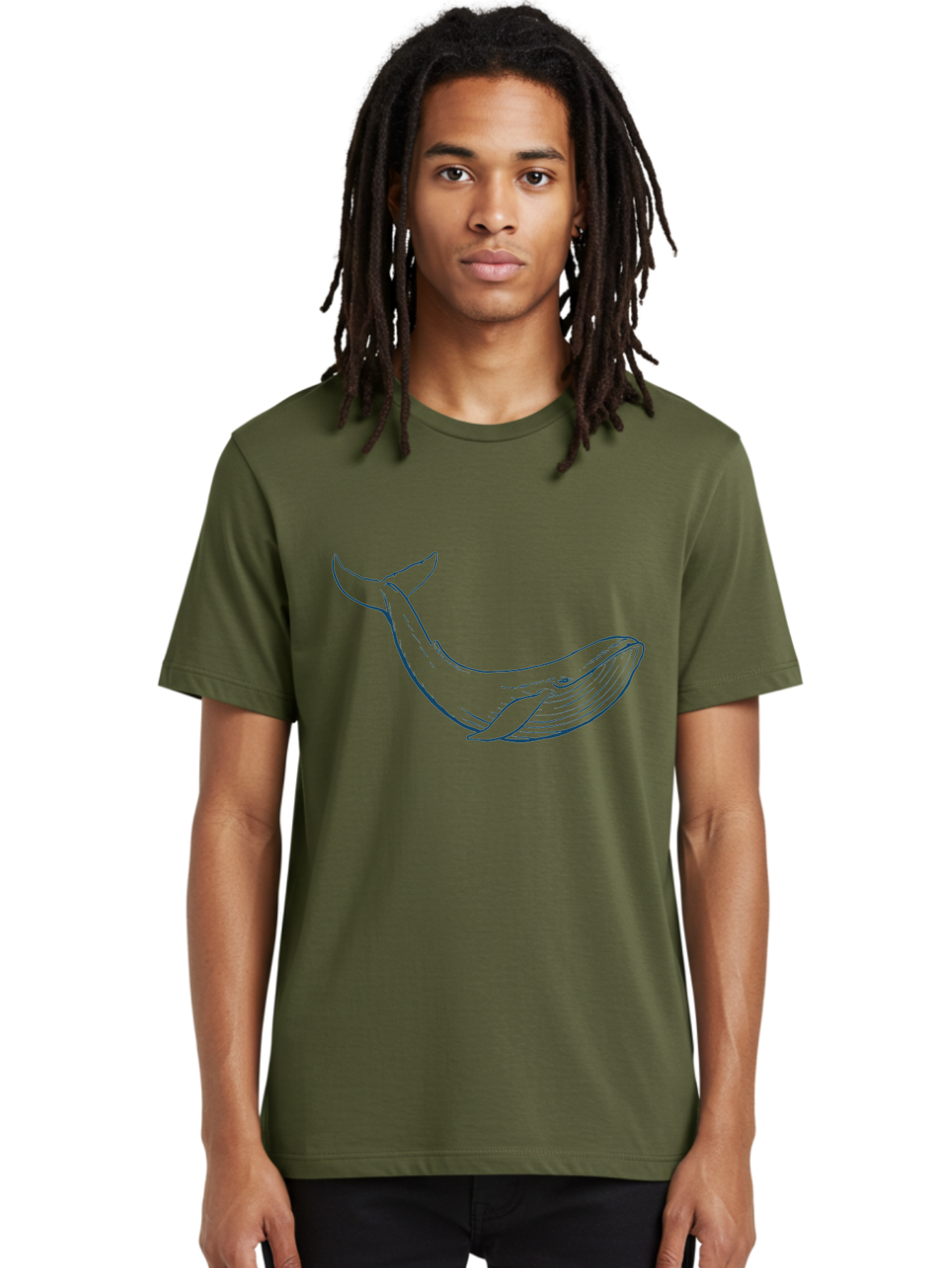 Whale Men'S Graphic Tee, 100% Cotton, Comfortable Casual Summer Wear, Machine Washable, Whale Illustration, Simple Line Art, Minimalist Design, Ocean Creature, Marine Life, Simple Shapes, Elegant Lines, Abstract Art Aae836 12