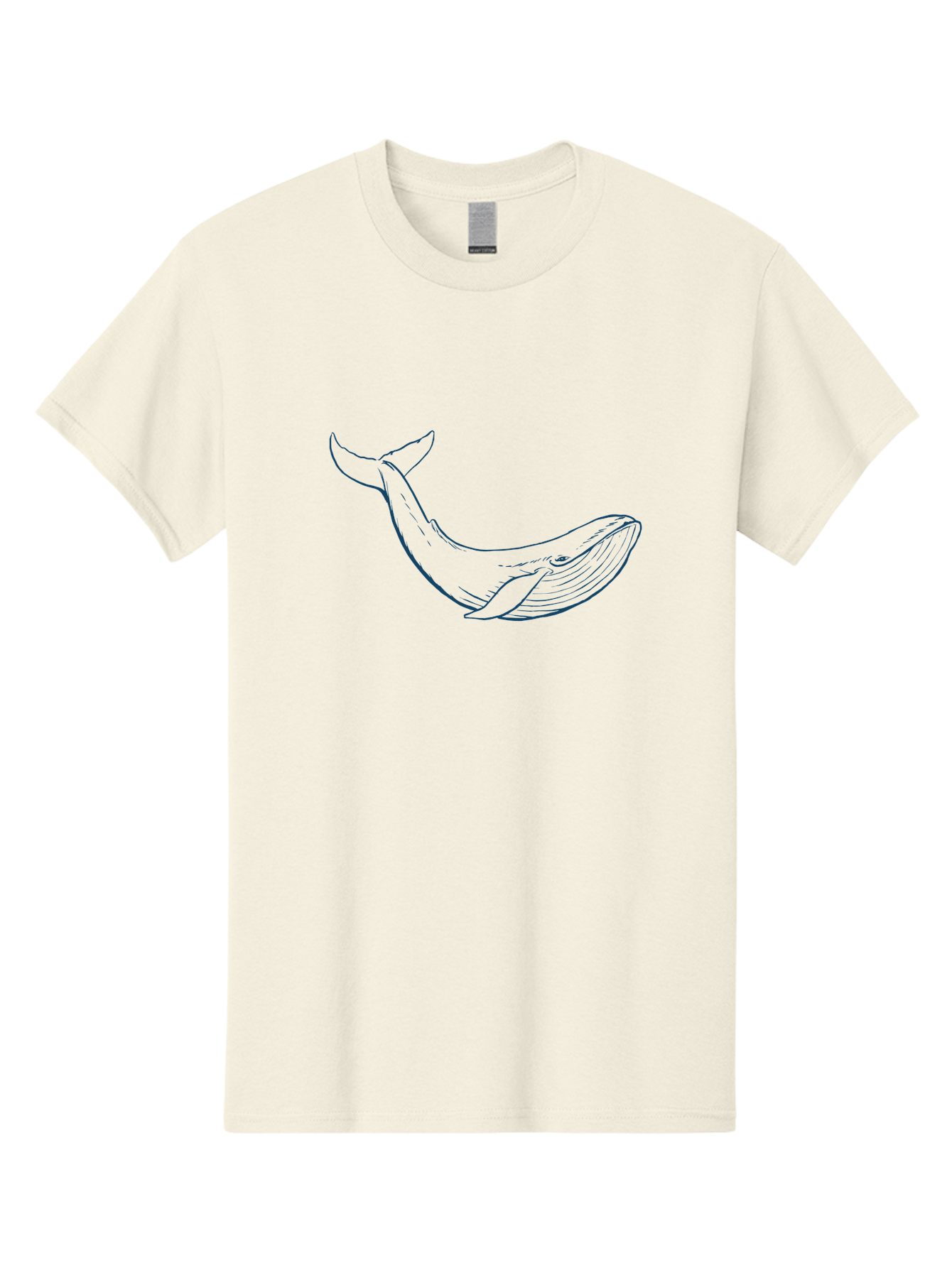 Whale Men'S Graphic Tee, 100% Cotton, Comfortable Casual Summer Wear, Machine Washable, Whale Illustration, Simple Line Art, Minimalist Design, Ocean Creature, Marine Life, Simple Shapes, Elegant Lines, Abstract Art Aae836 5