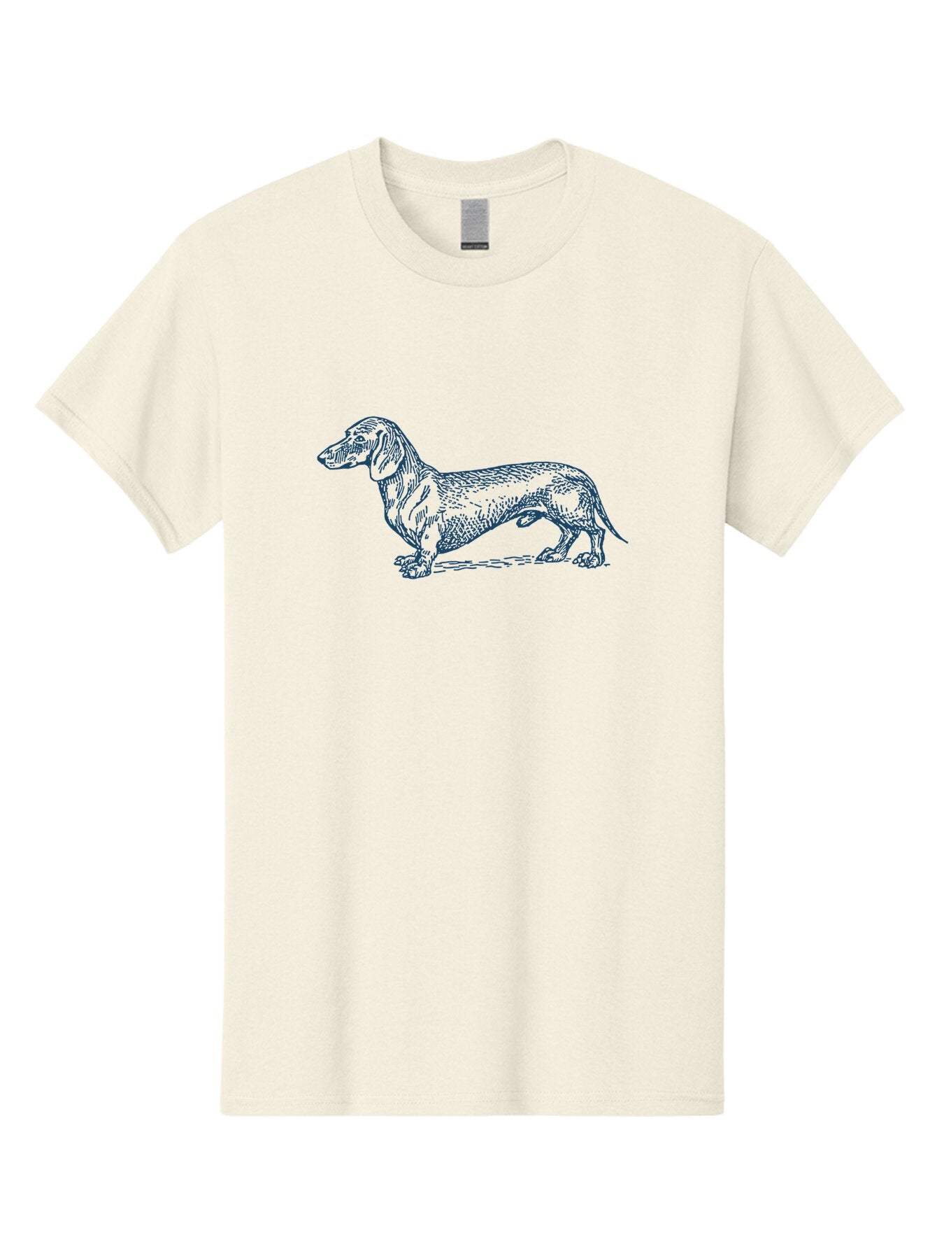 Wiener Dog Men'S Graphic Tee, 100% Cotton, Comfortable Casual Summer Wear, Machine Washable, Dachshund Dog, Dog Illustration, Dog Art, Canine Portrait, Detailed Drawing, Line Art Dog, Pet Illustration Aae839 11