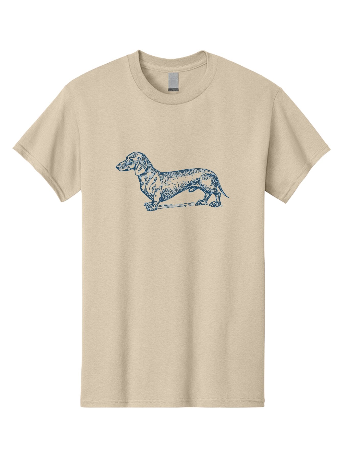 Wiener Dog Men'S Graphic Tee, 100% Cotton, Comfortable Casual Summer Wear, Machine Washable, Dachshund Dog, Dog Illustration, Dog Art, Canine Portrait, Detailed Drawing, Line Art Dog, Pet Illustration Aae839 9