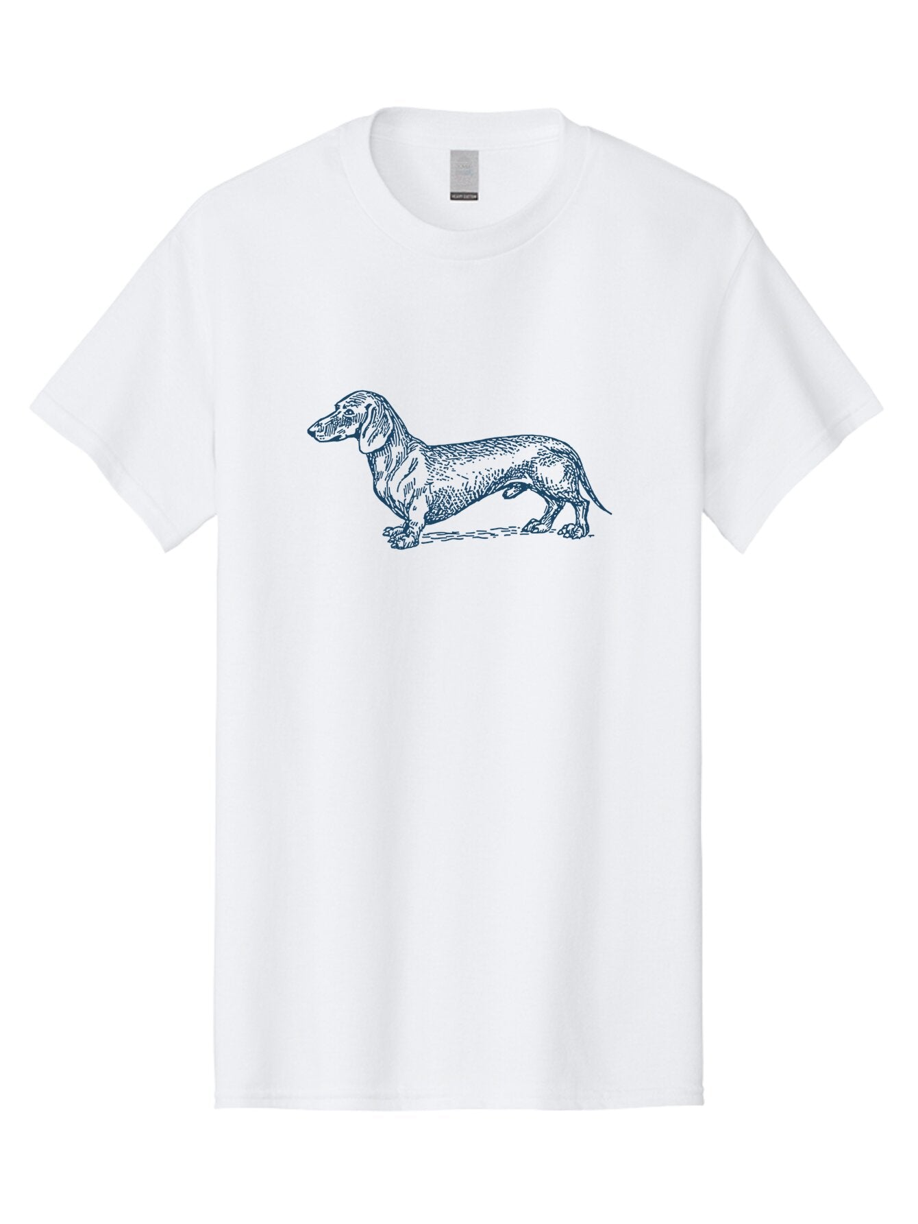Wiener Dog Men'S Graphic Tee, 100% Cotton, Comfortable Casual Summer Wear, Machine Washable, Dachshund Dog, Dog Illustration, Dog Art, Canine Portrait, Detailed Drawing, Line Art Dog, Pet Illustration Aae839 13