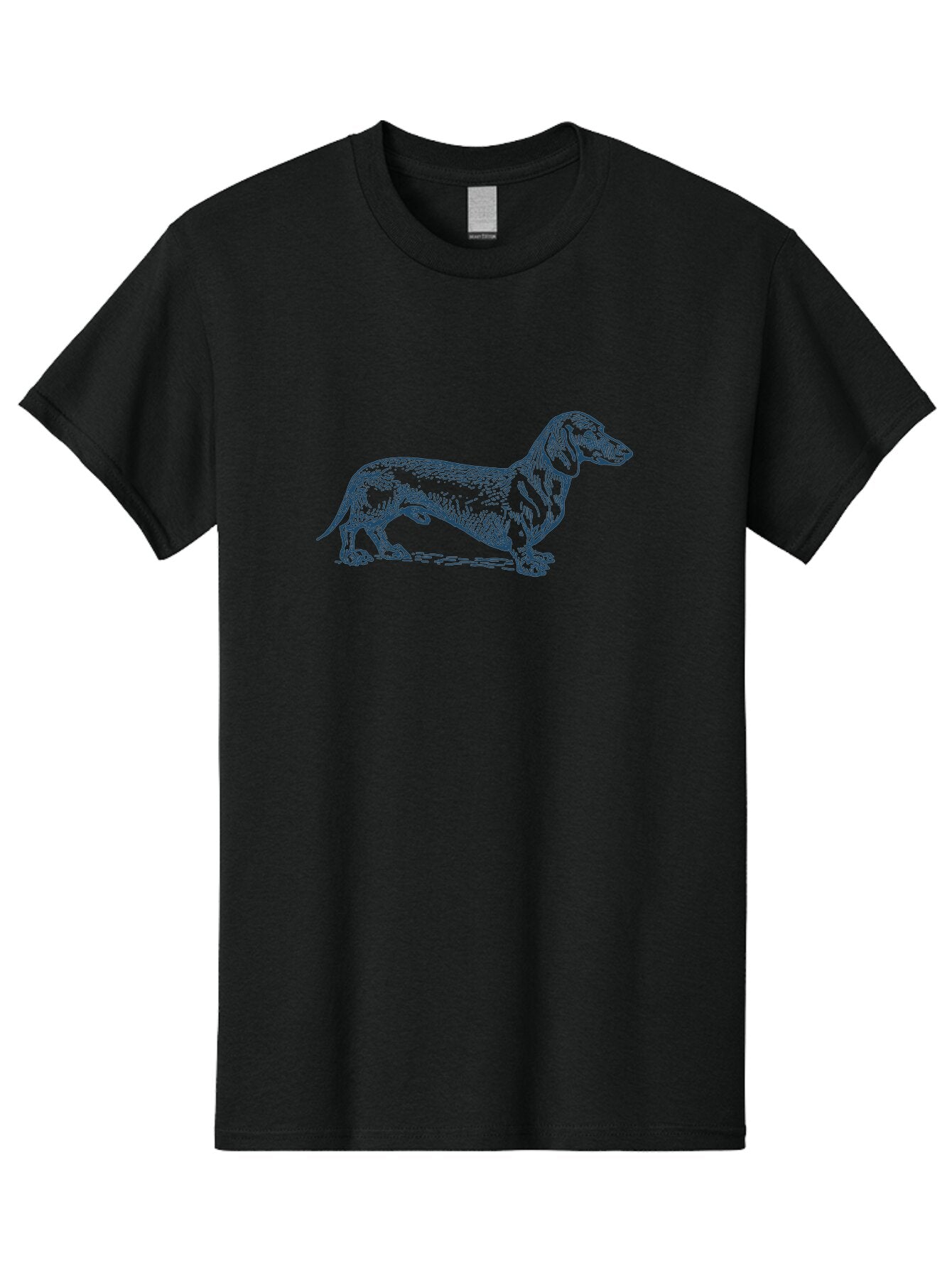 Wiener Dog 2 Men'S Graphic Tee, 100% Cotton, Comfortable Casual Summer Wear, Machine Washable, Dachshund Dog, Short-Legged Dog, Hound Dog, Dog Breed, Canine Companion, Loyal Pet, Playful Animal, Dog Illustration, Dog Drawing Aae840 5