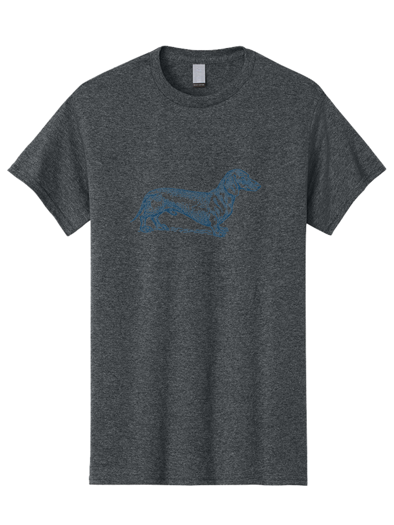 Wiener Dog 2 Men'S Graphic Tee, 100% Cotton, Comfortable Casual Summer Wear, Machine Washable, Dachshund Dog, Short-Legged Dog, Hound Dog, Dog Breed, Canine Companion, Loyal Pet, Playful Animal, Dog Illustration, Dog Drawing Aae840 5