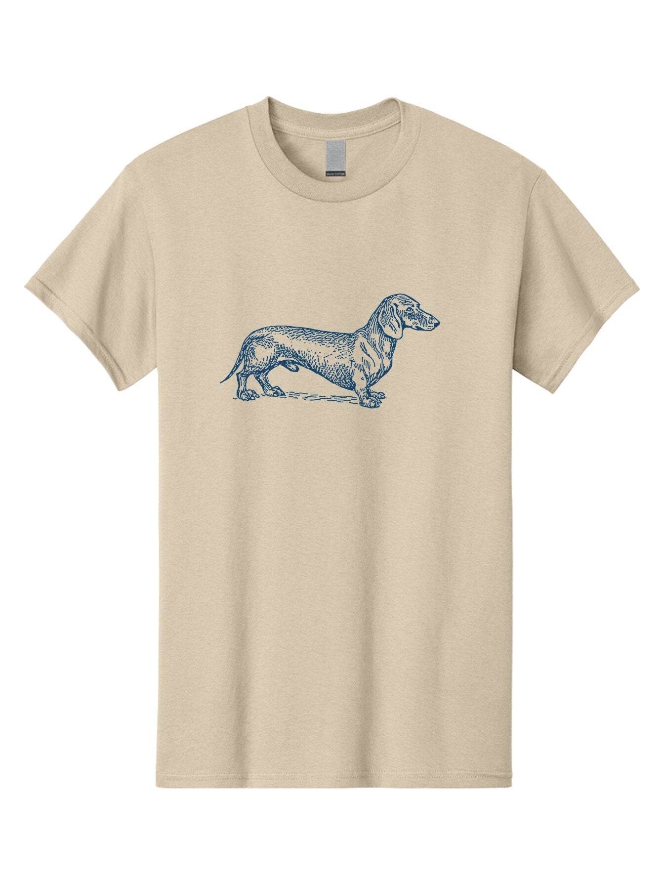 Wiener Dog 2 Men'S Graphic Tee, 100% Cotton, Comfortable Casual Summer Wear, Machine Washable, Dachshund Dog, Short-Legged Dog, Hound Dog, Dog Breed, Canine Companion, Loyal Pet, Playful Animal, Dog Illustration, Dog Drawing Aae840
