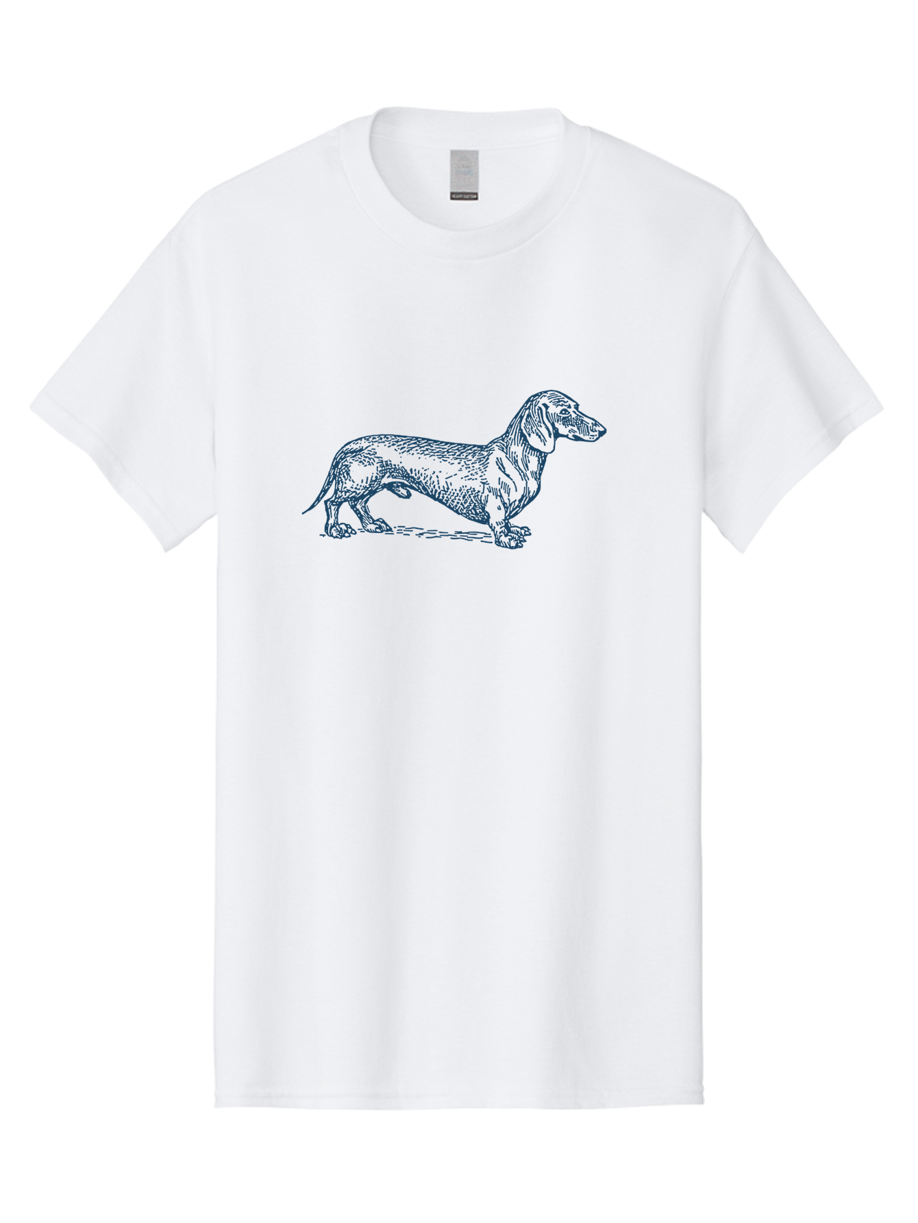 Wiener Dog 2 Men'S Graphic Tee, 100% Cotton, Comfortable Casual Summer Wear, Machine Washable, Dachshund Dog, Short-Legged Dog, Hound Dog, Dog Breed, Canine Companion, Loyal Pet, Playful Animal, Dog Illustration, Dog Drawing Aae840