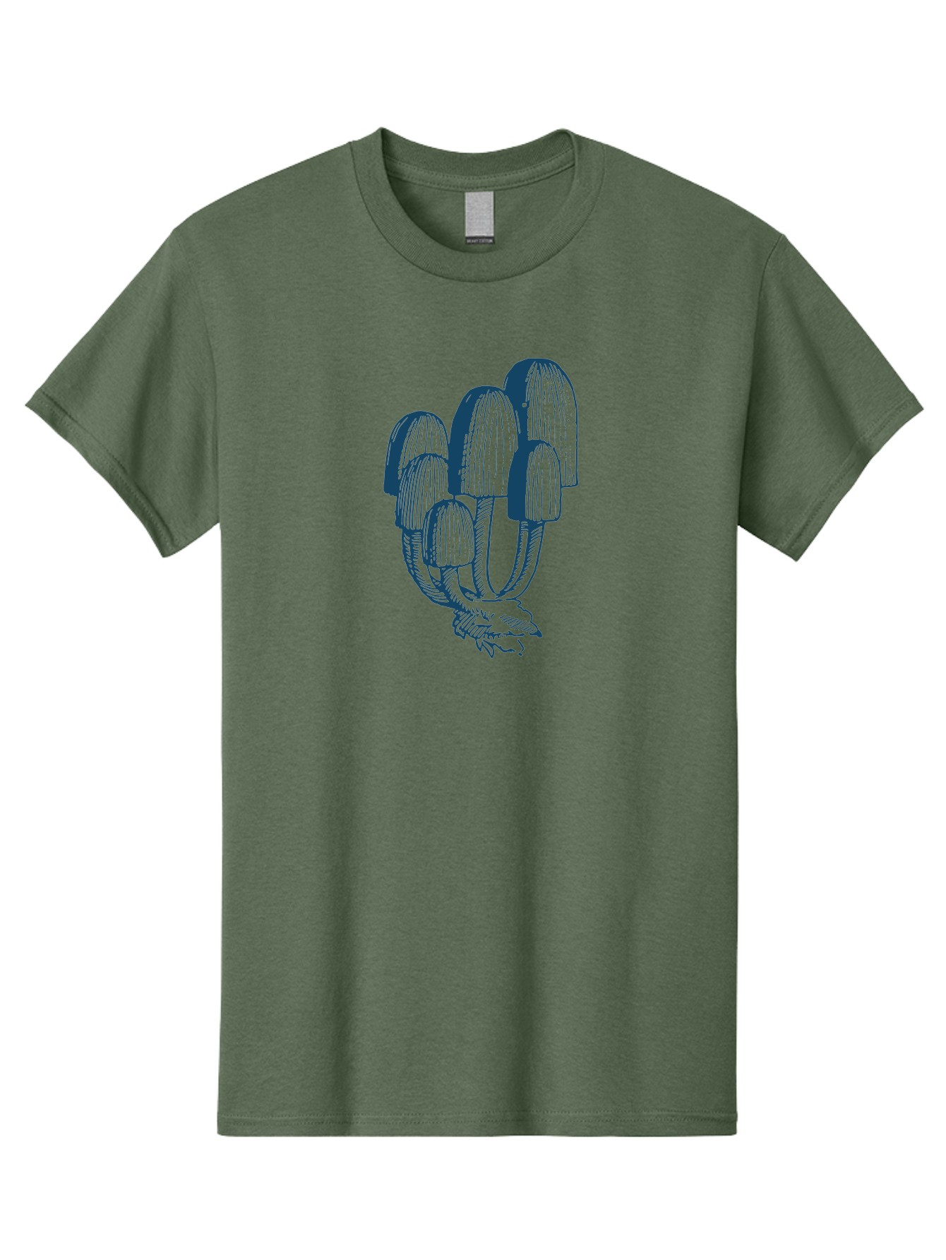 Wild Mushroom Bunch Men'S Graphic Tee, 100% Cotton, Comfortable Casual Summer Wear, Machine Washable, Clustered Mushrooms, Fungi Illustration, Botanical Art, Wild Mushrooms, Forest Fungi, Detailed Drawing, Nature-Inspired Design Aae846 7