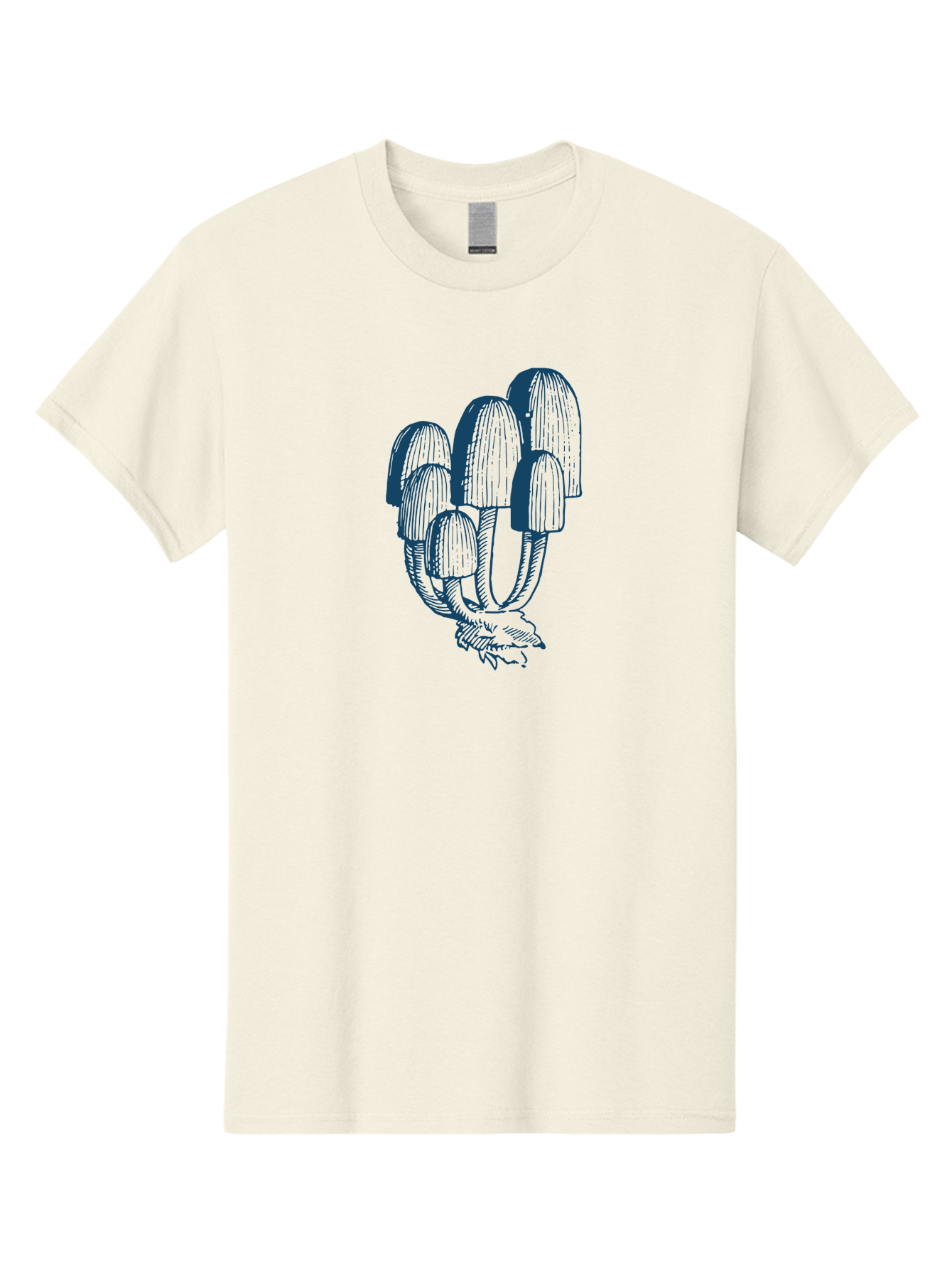 Wild Mushroom Bunch Men'S Graphic Tee, 100% Cotton, Comfortable Casual Summer Wear, Machine Washable, Clustered Mushrooms, Fungi Illustration, Botanical Art, Wild Mushrooms, Forest Fungi, Detailed Drawing, Nature-Inspired Design Aae846 21