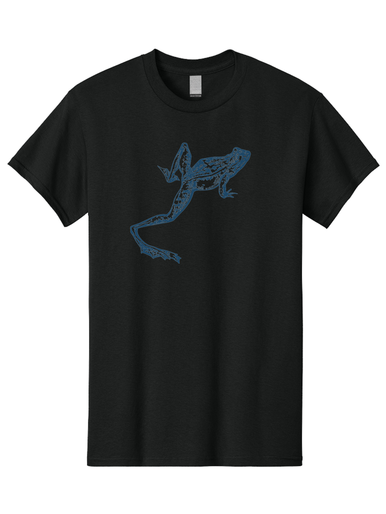 Wildjump Frog 2 Men'S Graphic Tee, 100% Cotton, Comfortable Casual Summer Wear, Machine Washable, Leaping Frog, Dynamic Pose, Intricate Details, Amphibian Art, Wildlife Illustration, Creative Graphics, Jumping Frog, Artistic Design, Aae850 5