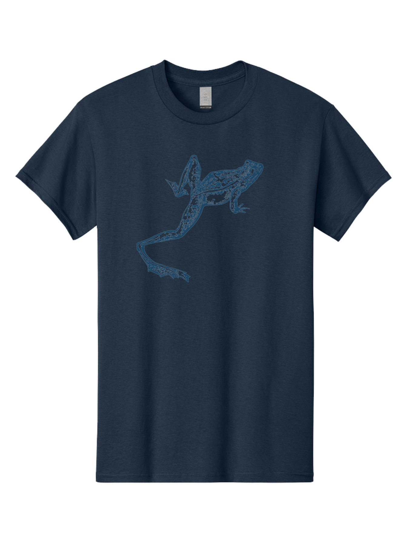 Wildjump Frog 2 Men'S Graphic Tee, 100% Cotton, Comfortable Casual Summer Wear, Machine Washable, Leaping Frog, Dynamic Pose, Intricate Details, Amphibian Art, Wildlife Illustration, Creative Graphics, Jumping Frog, Artistic Design, Aae850 25