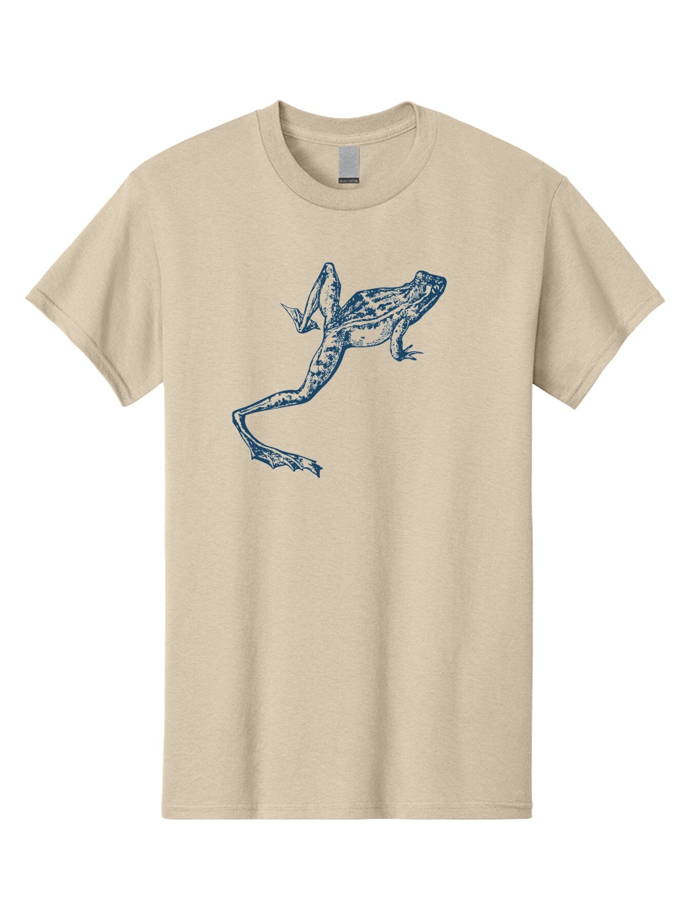 Wildjump Frog 2 Men'S Graphic Tee, 100% Cotton, Comfortable Casual Summer Wear, Machine Washable, Leaping Frog, Dynamic Pose, Intricate Details, Amphibian Art, Wildlife Illustration, Creative Graphics, Jumping Frog, Artistic Design, Aae850 6