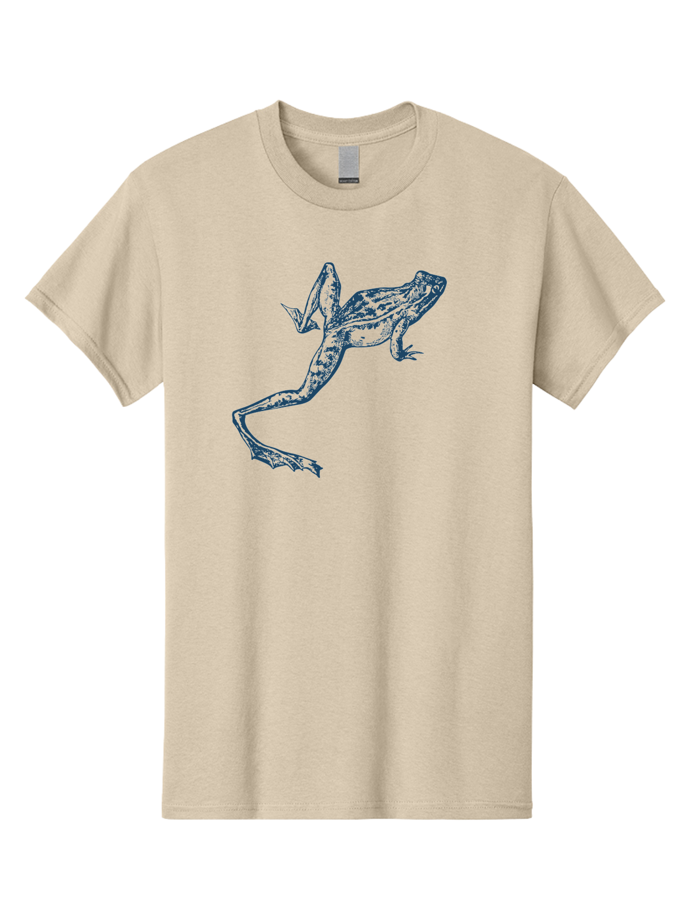 Wildjump Frog 2 Men'S Graphic Tee, 100% Cotton, Comfortable Casual Summer Wear, Machine Washable, Leaping Frog, Dynamic Pose, Intricate Details, Amphibian Art, Wildlife Illustration, Creative Graphics, Jumping Frog, Artistic Design, Aae850 13