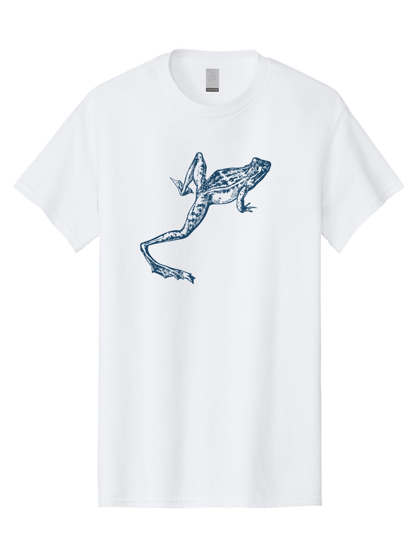 Wildjump Frog 2 Men'S Graphic Tee, 100% Cotton, Comfortable Casual Summer Wear, Machine Washable, Leaping Frog, Dynamic Pose, Intricate Details, Amphibian Art, Wildlife Illustration, Creative Graphics, Jumping Frog, Artistic Design, Aae850 10