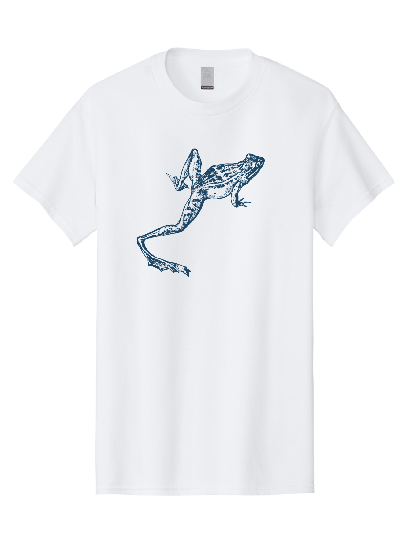 Wildjump Frog 2 Men'S Graphic Tee, 100% Cotton, Comfortable Casual Summer Wear, Machine Washable, Leaping Frog, Dynamic Pose, Intricate Details, Amphibian Art, Wildlife Illustration, Creative Graphics, Jumping Frog, Artistic Design, Aae850 27