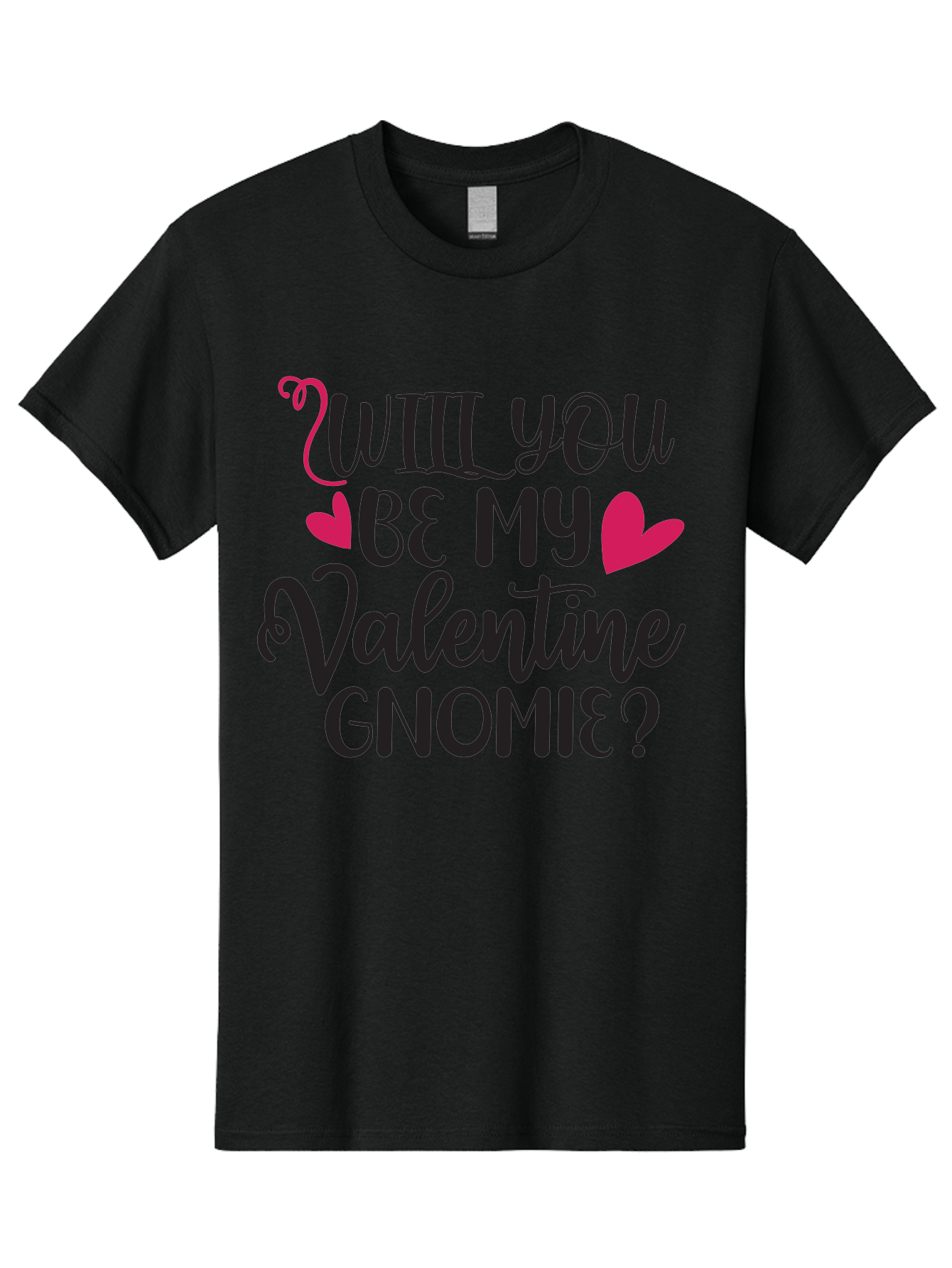 Will You Be My Valentine Gnomie Men'S Graphic Tee, 100% Cotton, Comfortable Casual Summer Wear, Machine Washable, Valentine'S Day Card, Cute Gnome, Love Message, Heartwarming Greeting, Sweetheart, Quirky Romance Aae852 21