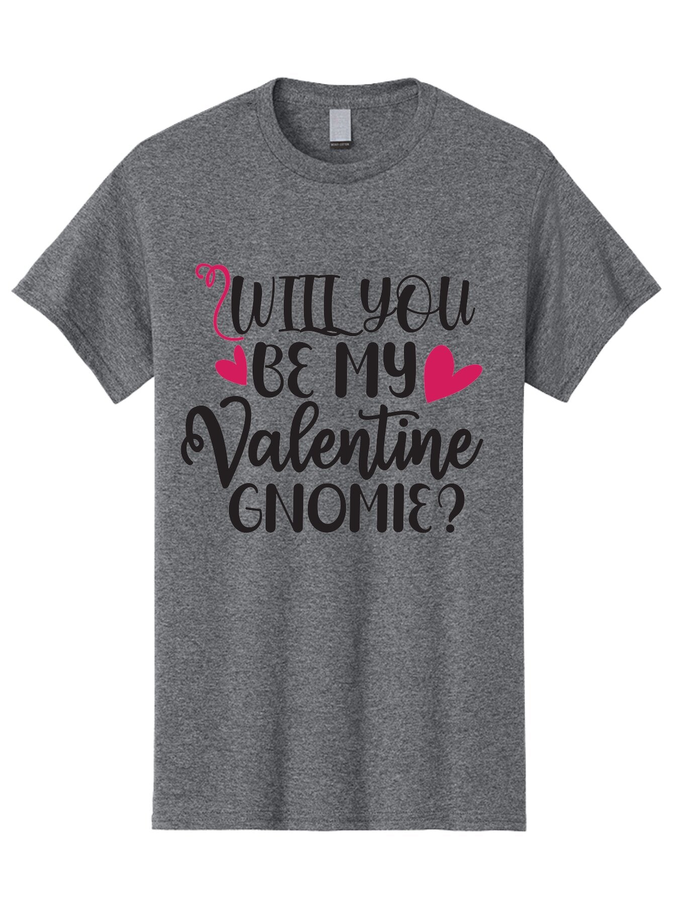 Will You Be My Valentine Gnomie Men'S Graphic Tee, 100% Cotton, Comfortable Casual Summer Wear, Machine Washable, Valentine'S Day Card, Cute Gnome, Love Message, Heartwarming Greeting, Sweetheart, Quirky Romance Aae852 15