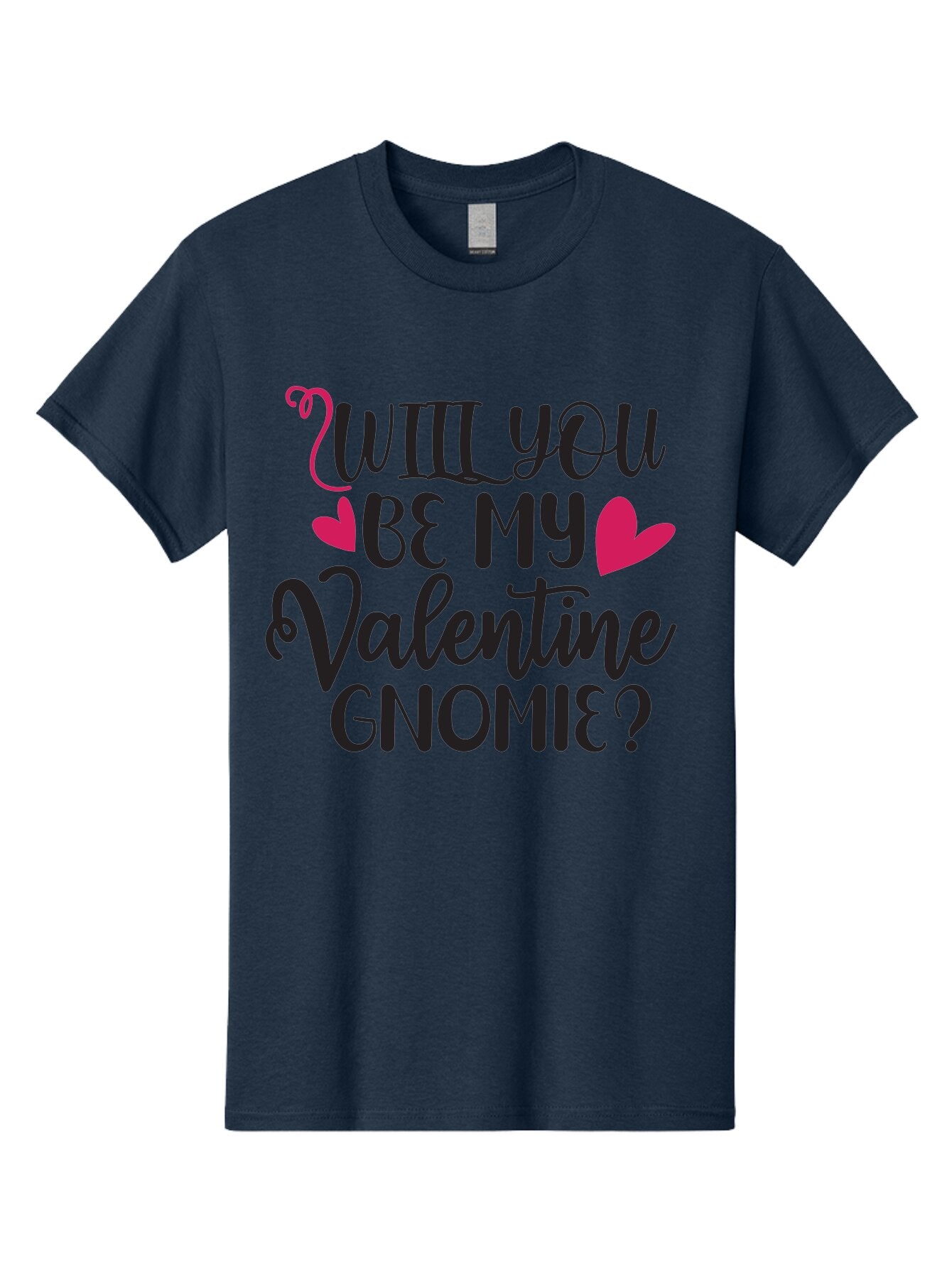 Will You Be My Valentine Gnomie Men'S Graphic Tee, 100% Cotton, Comfortable Casual Summer Wear, Machine Washable, Valentine'S Day Card, Cute Gnome, Love Message, Heartwarming Greeting, Sweetheart, Quirky Romance Aae852 11