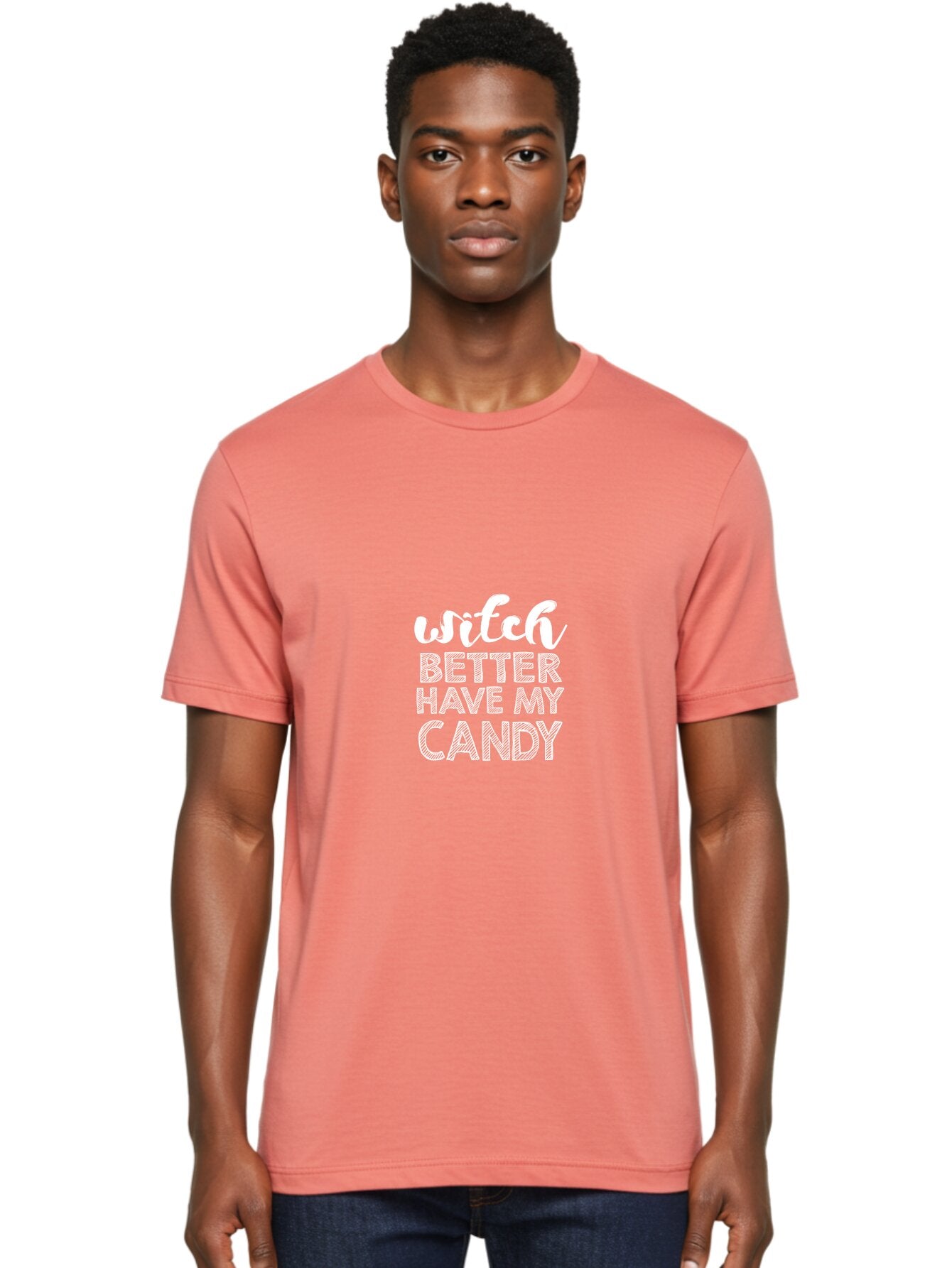 Witch Better Have My Candy Men'S Graphic Tee, 100% Cotton, Comfortable Casual Summer Wear, Machine Washable, Halloween Quote, Funny Halloween Sayings, Candy Lover, Halloween Humor, Spooky Season, Witchy Vibes, Trick Or Treat, Halloween Phrases Aae857 19