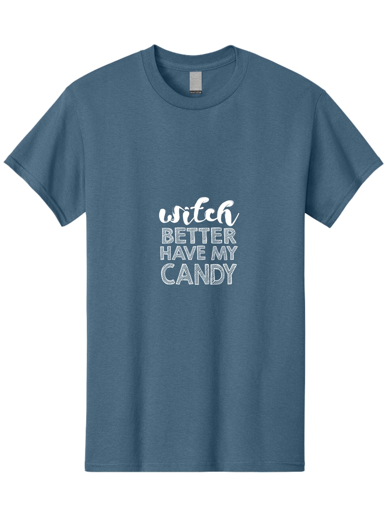 Witch Better Have My Candy Men'S Graphic Tee, 100% Cotton, Comfortable Casual Summer Wear, Machine Washable, Halloween Quote, Funny Halloween Sayings, Candy Lover, Halloween Humor, Spooky Season, Witchy Vibes, Trick Or Treat, Halloween Phrases Aae857 4
