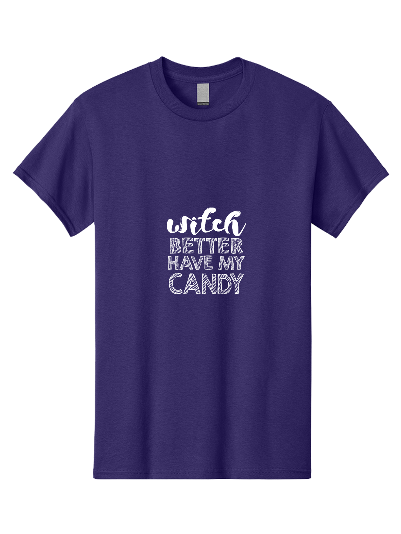 Witch Better Have My Candy Men'S Graphic Tee, 100% Cotton, Comfortable Casual Summer Wear, Machine Washable, Halloween Quote, Funny Halloween Sayings, Candy Lover, Halloween Humor, Spooky Season, Witchy Vibes, Trick Or Treat, Halloween Phrases Aae857 3