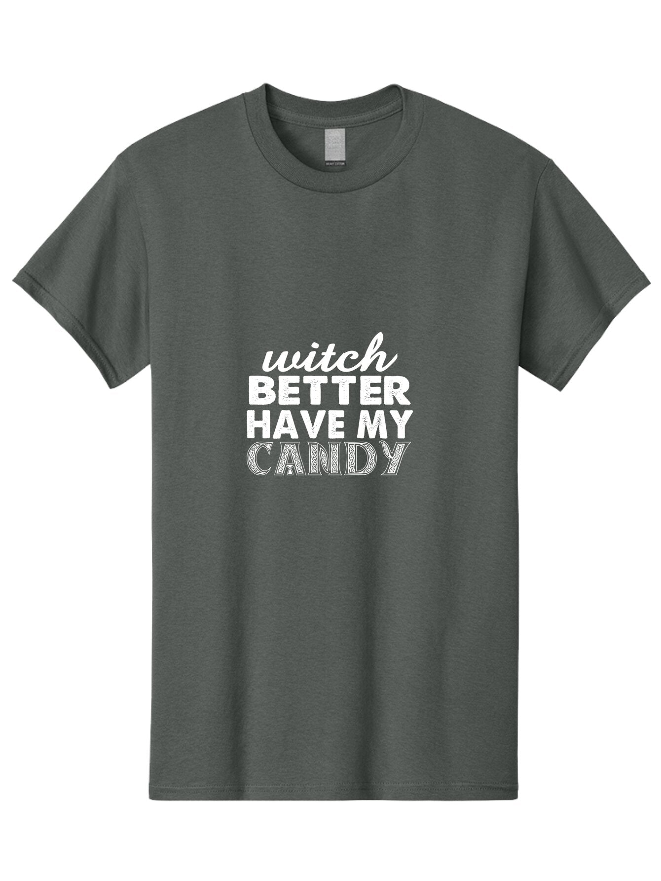 Witch Better Have My Candy 2 Men'S Graphic Tee, 100% Cotton, Comfortable Casual Summer Wear, Machine Washable, Halloween Quote, Funny Saying, Witch Phrase, Candy Humor, Spooky Season, Halloween Humor, Candy Love, Trick Or Treat Aae858 9