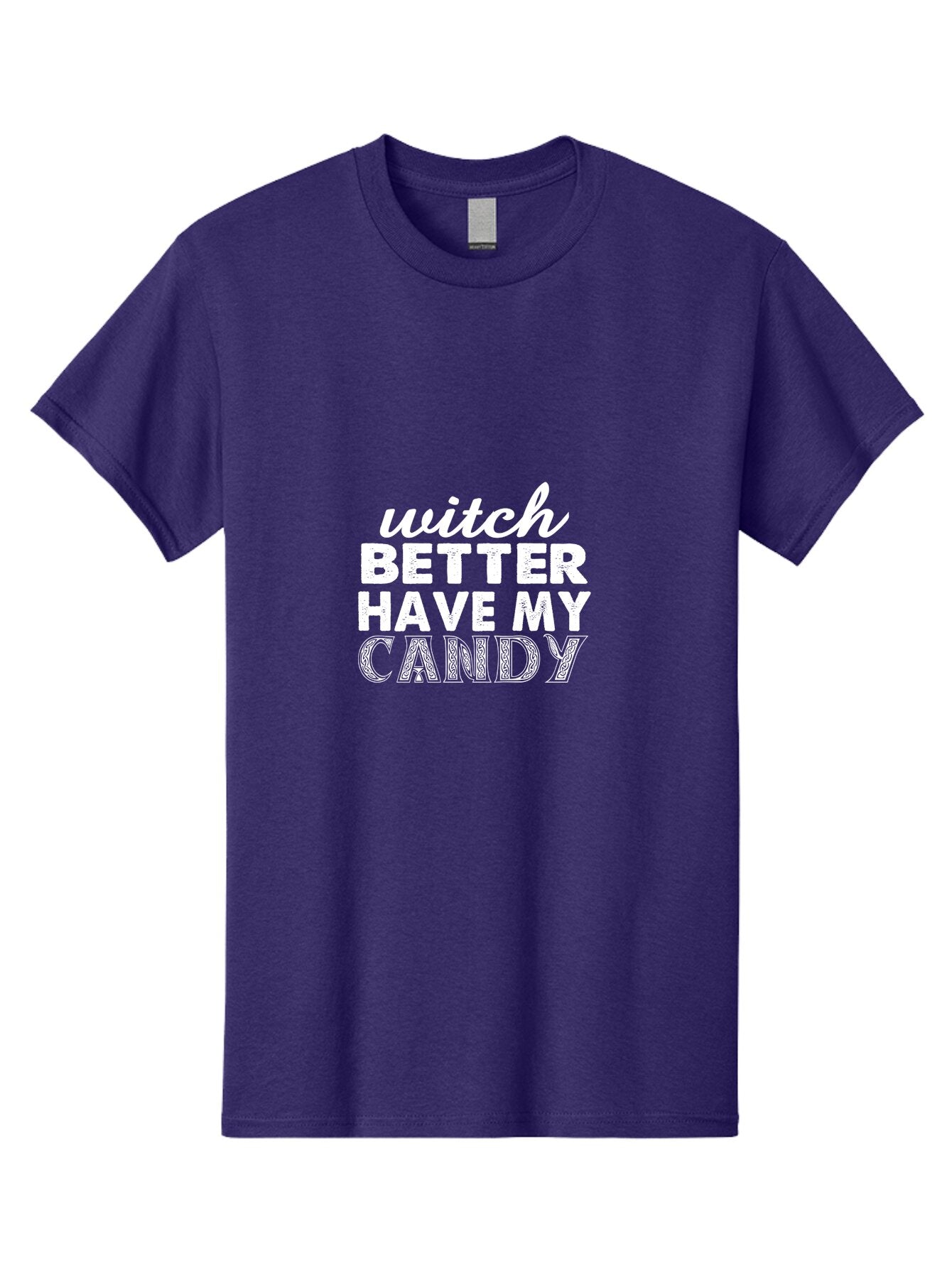 Witch Better Have My Candy 2 Men'S Graphic Tee, 100% Cotton, Comfortable Casual Summer Wear, Machine Washable, Halloween Quote, Funny Saying, Witch Phrase, Candy Humor, Spooky Season, Halloween Humor, Candy Love, Trick Or Treat Aae858