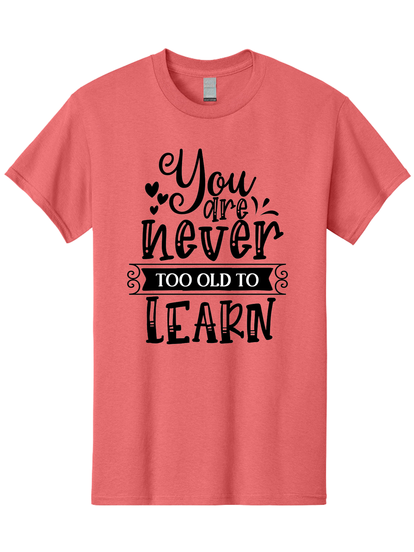 You Are Never Too Old To Learn Men'S Graphic Tee, 100% Cotton, Comfortable Casual Summer Wear, Machine Washable, Motivational Quote, Inspirational Saying, Learning Is Lifelong, Personal Growth, Self-Improvement, Educational Encouragement, Aae873 29