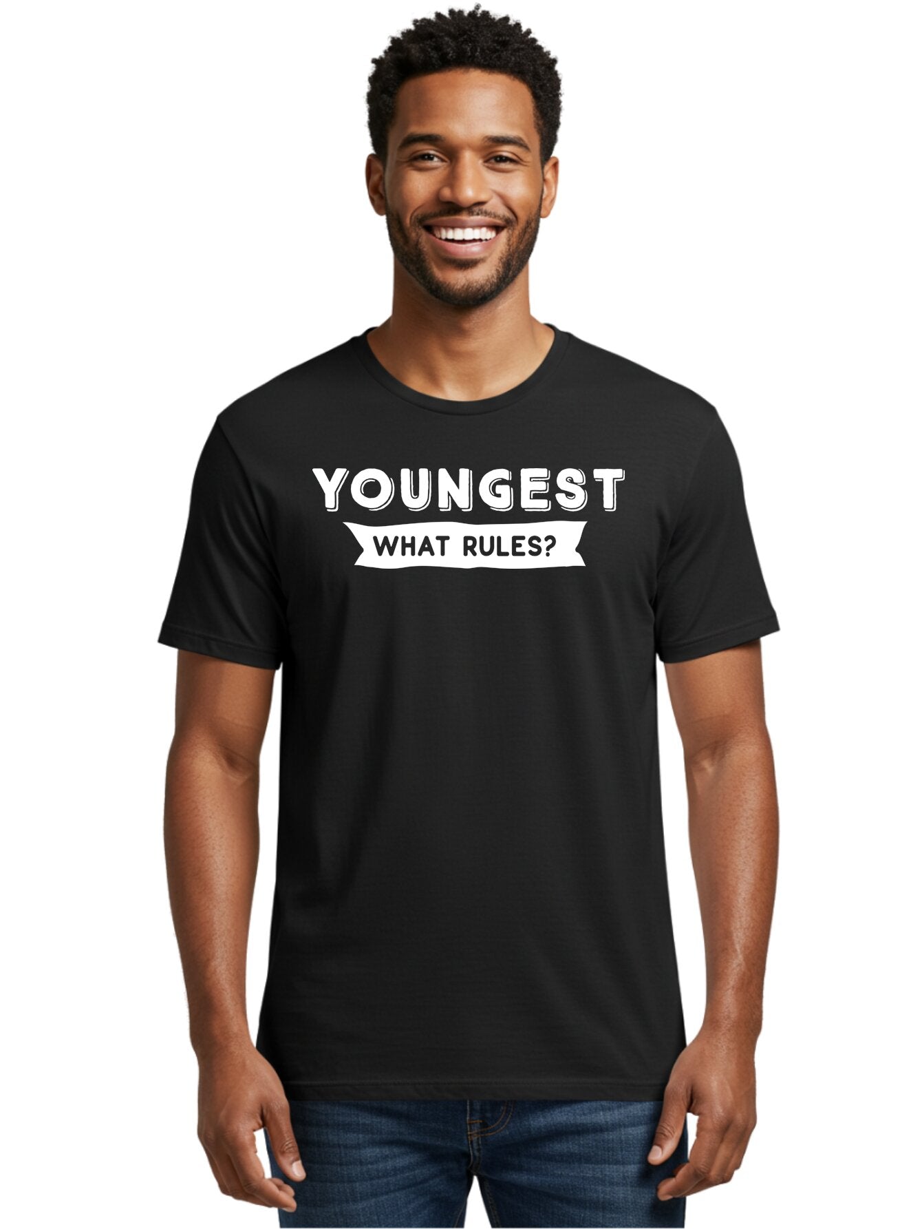 Youngest - What Rules White Men'S Graphic Tee, 100% Cotton, Comfortable Casual Summer Wear, Machine Washable, Youngest What Rules, Rule Breaking, Trending Topics, Social Media Buzz, Youth Culture, Controversy, Debate, Modern Slang Aae878 20