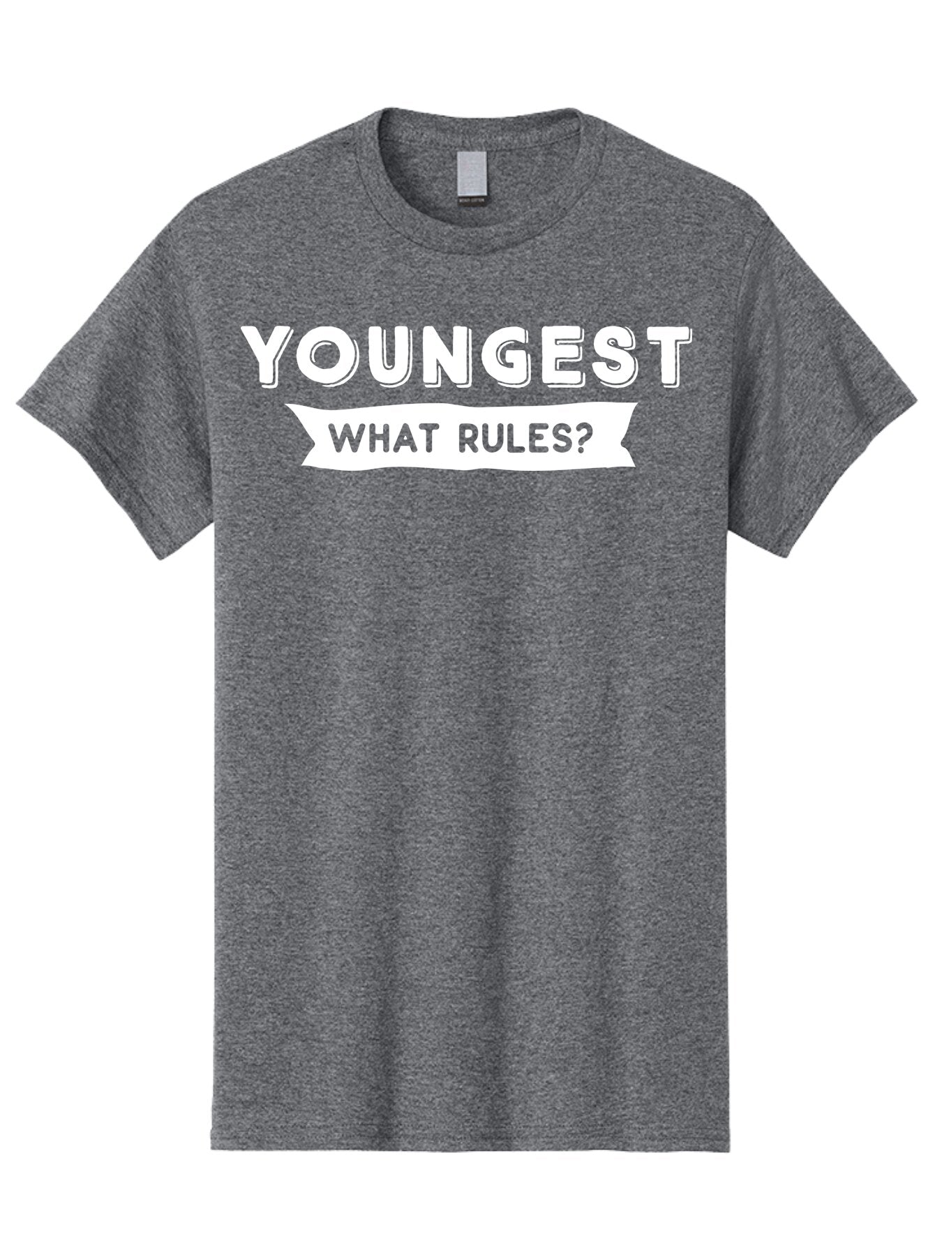 Youngest - What Rules White Men'S Graphic Tee, 100% Cotton, Comfortable Casual Summer Wear, Machine Washable, Youngest What Rules, Rule Breaking, Trending Topics, Social Media Buzz, Youth Culture, Controversy, Debate, Modern Slang Aae878