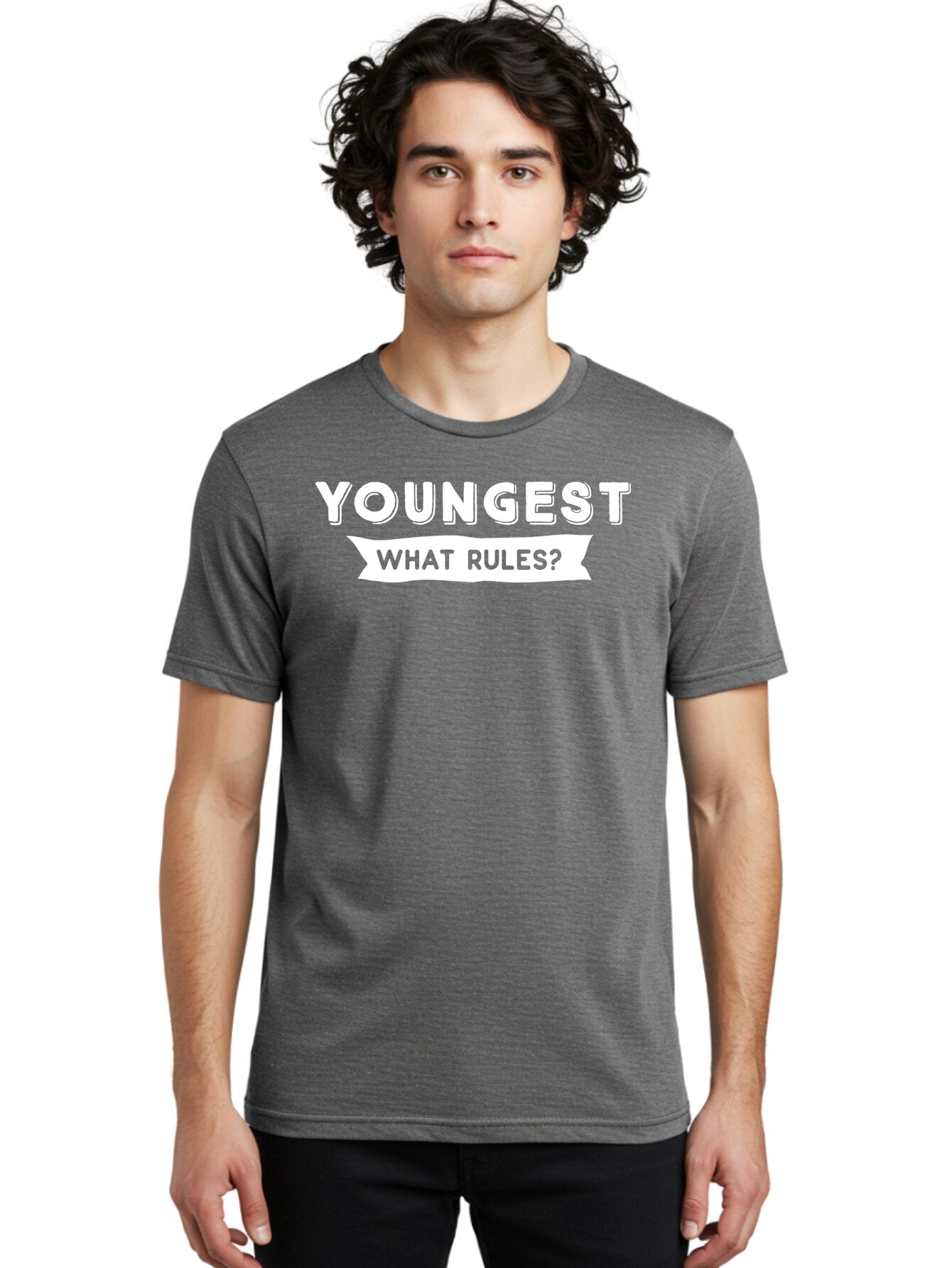 Youngest - What Rules White Men'S Graphic Tee, 100% Cotton, Comfortable Casual Summer Wear, Machine Washable, Youngest What Rules, Rule Breaking, Trending Topics, Social Media Buzz, Youth Culture, Controversy, Debate, Modern Slang Aae878 21