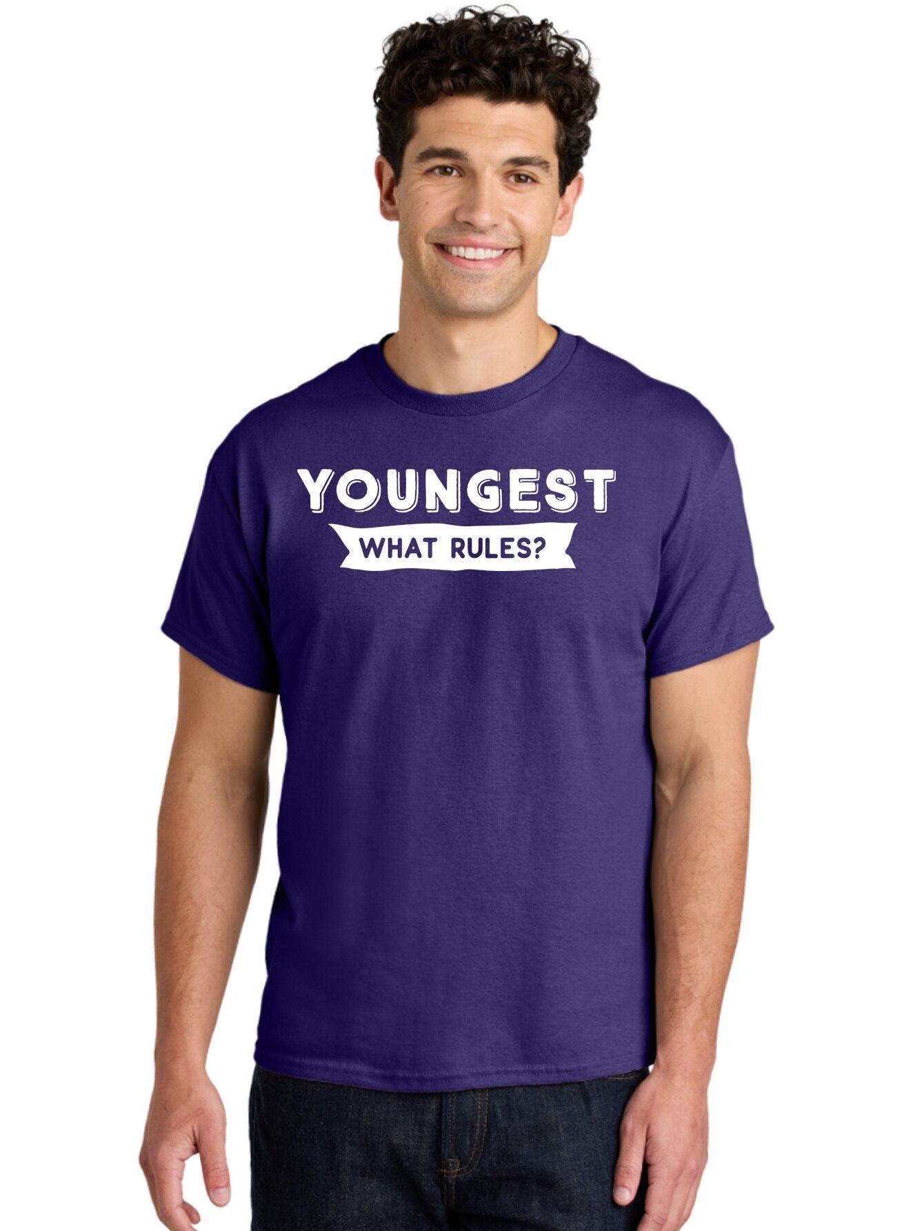 Youngest - What Rules White Men'S Graphic Tee, 100% Cotton, Comfortable Casual Summer Wear, Machine Washable, Youngest What Rules, Rule Breaking, Trending Topics, Social Media Buzz, Youth Culture, Controversy, Debate, Modern Slang Aae878 17