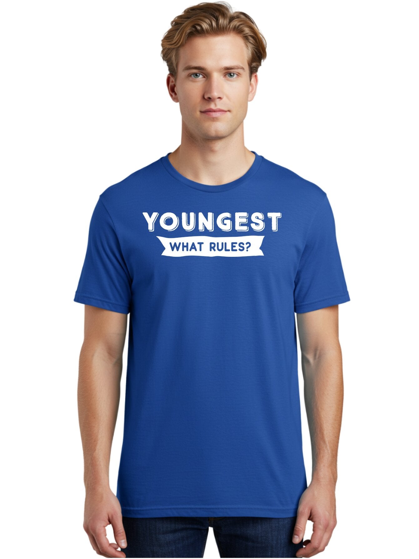 Youngest - What Rules White Men'S Graphic Tee, 100% Cotton, Comfortable Casual Summer Wear, Machine Washable, Youngest What Rules, Rule Breaking, Trending Topics, Social Media Buzz, Youth Culture, Controversy, Debate, Modern Slang Aae878 16